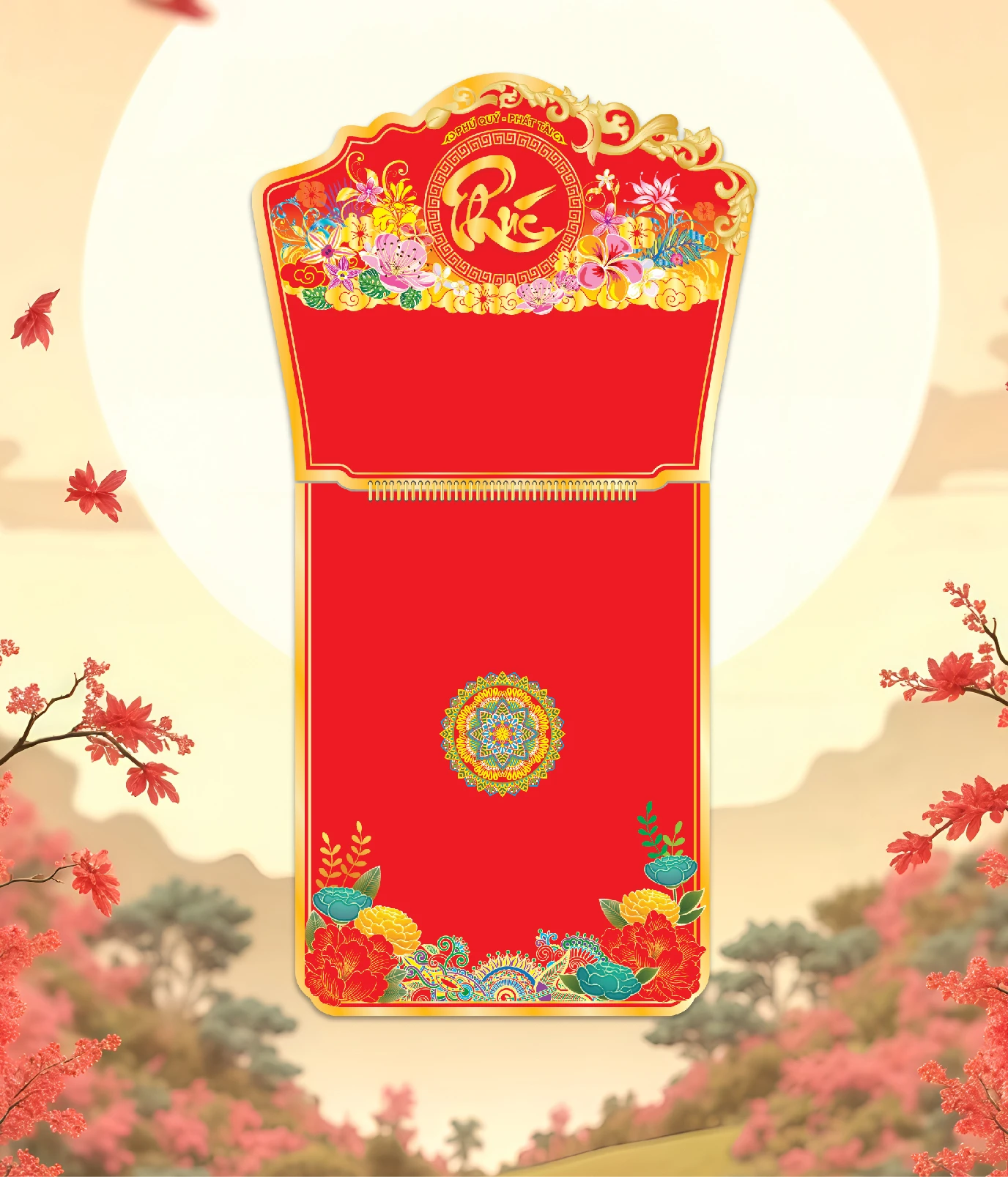 Khánh Lịch Chữ Phúc, Vàng & Hoa Xuân