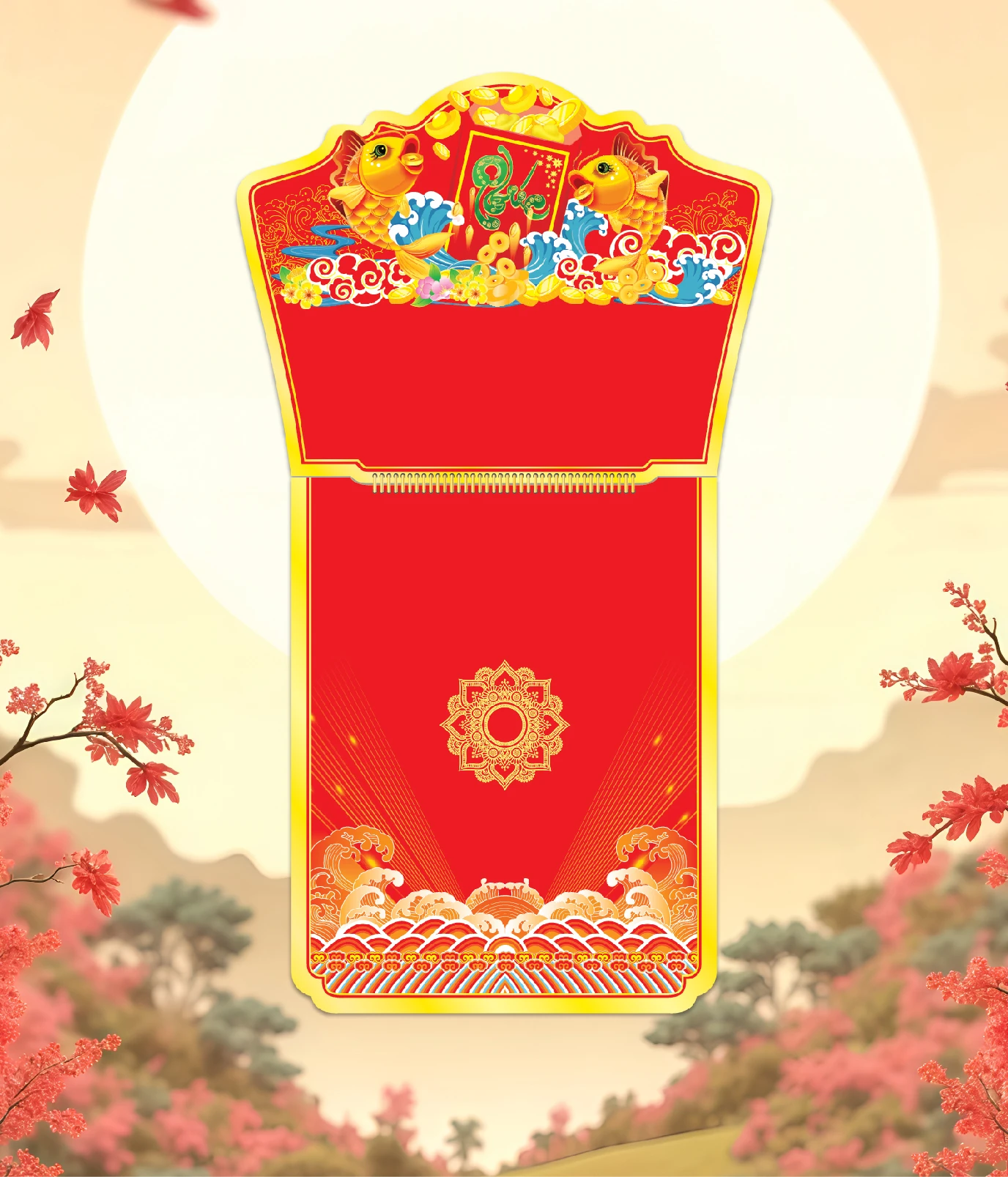 Khánh Lịch Chữ Phúc, Cá & Hoa Xuân