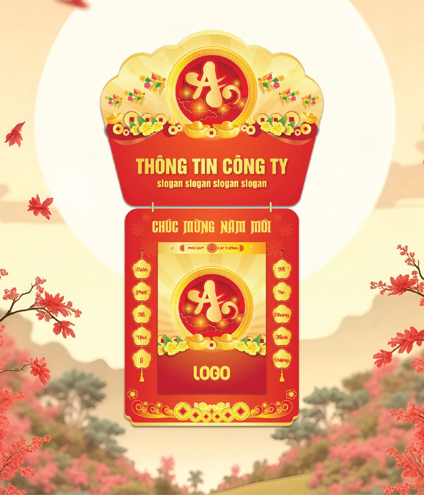 Khánh Lịch Chữ An, Chim & Hoa Xuân