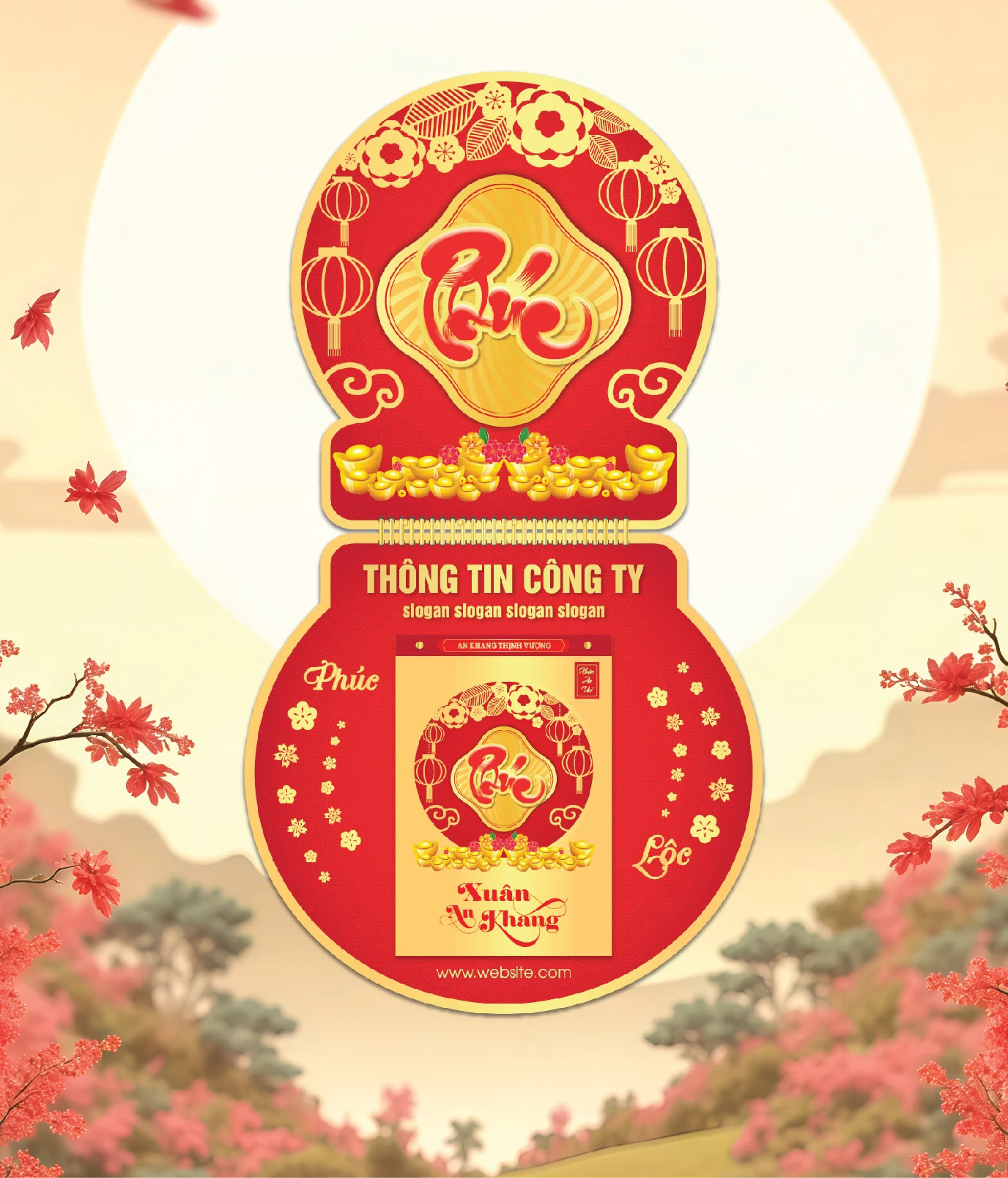 Khánh Lịch Chữ Phúc, Hoa Tiết Hoa Vàng