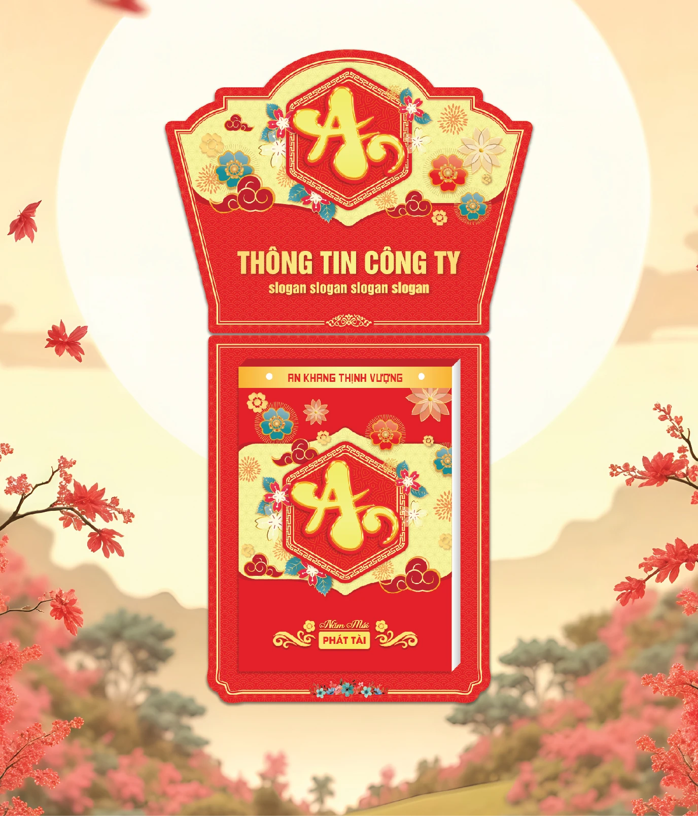 Khánh Lịch Chữ An, Hoa Lá Xuân