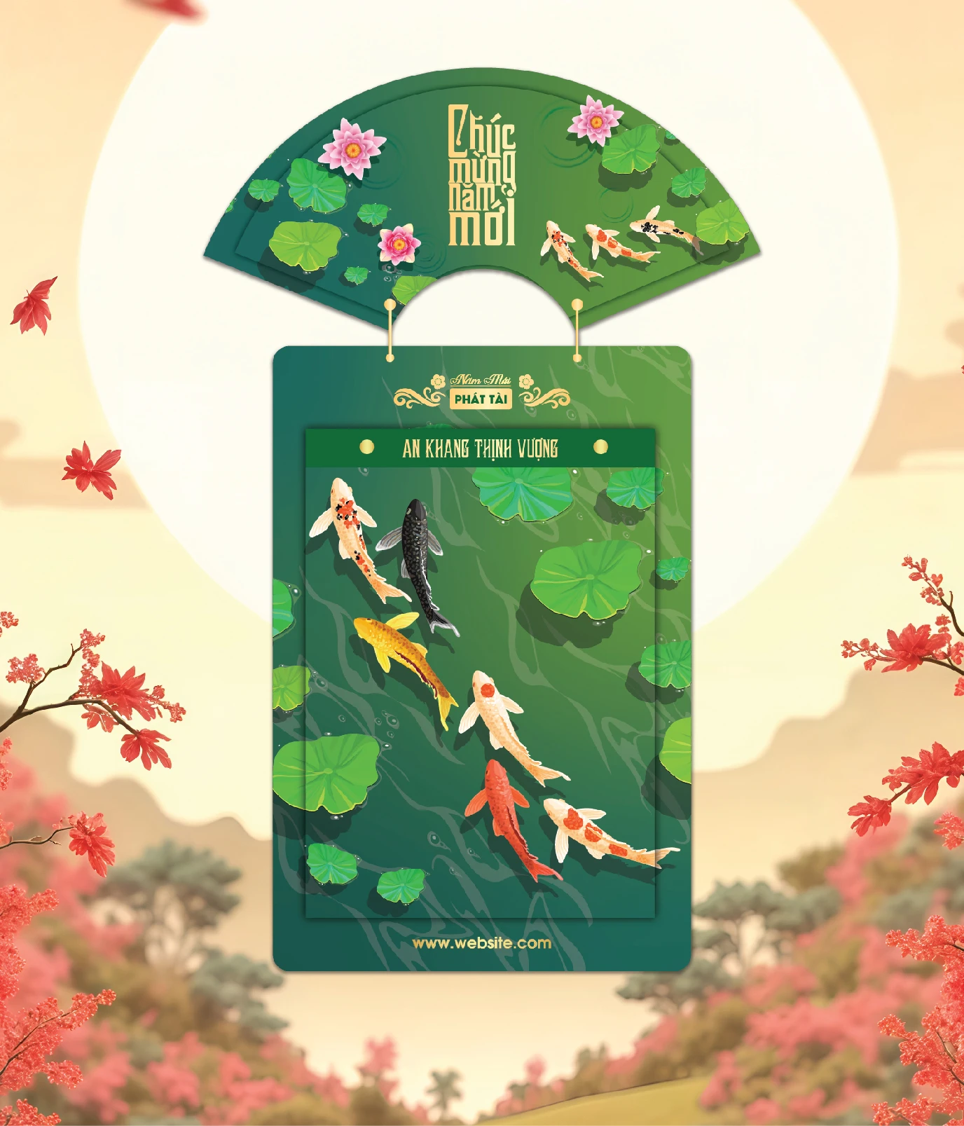 Khánh Lịch Hoa Sen, Cá Koi