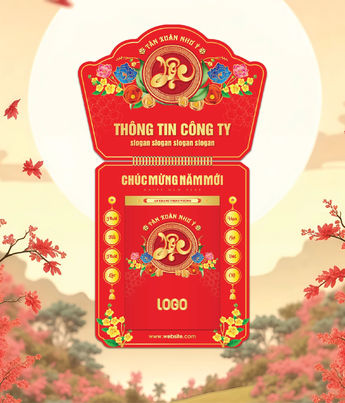 Khánh Lịch Chữ Lộc, Hoa Lá Xuân