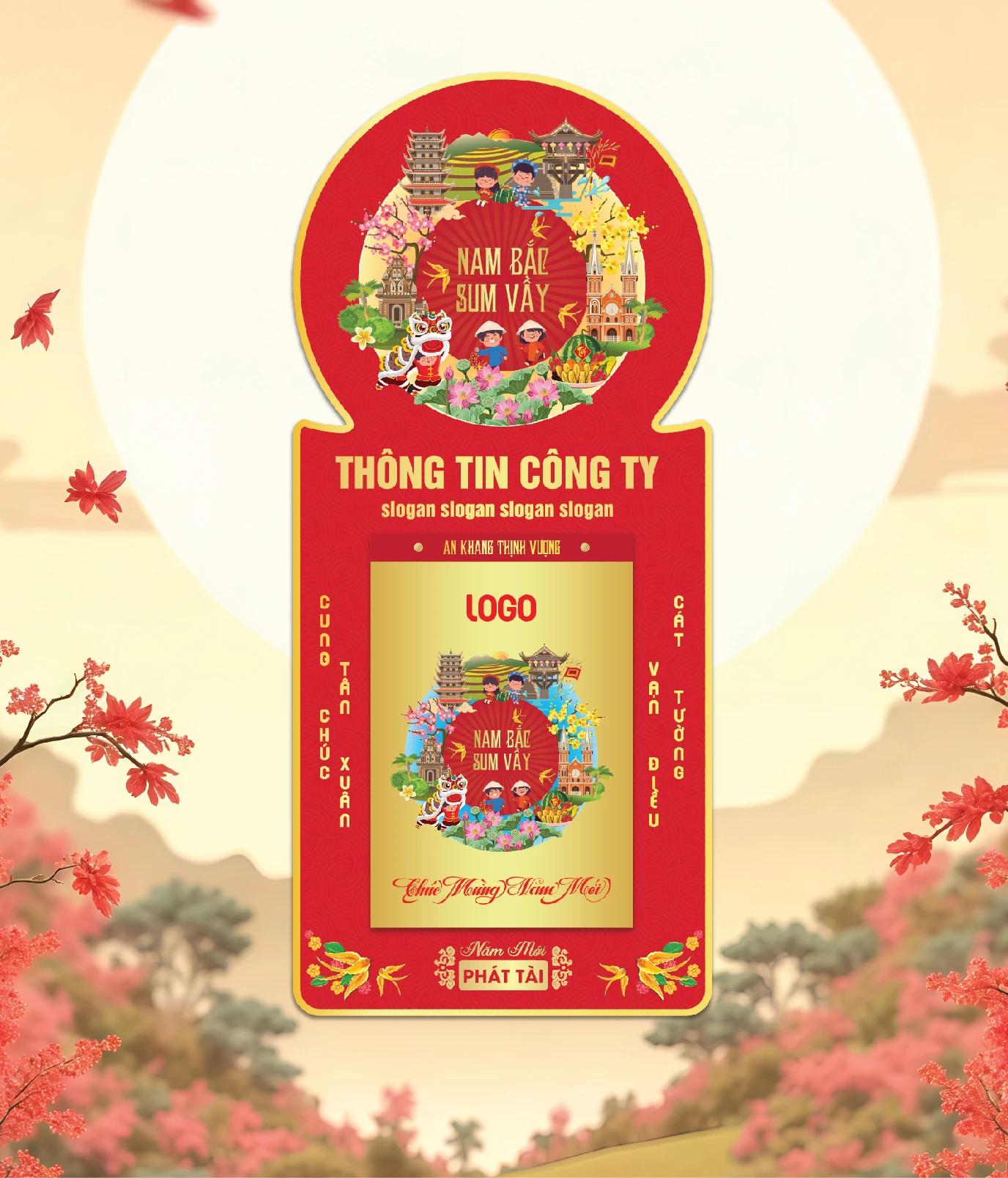 Khánh Lịch Nam Bắc Sum Vầy Mẫu Đỏ