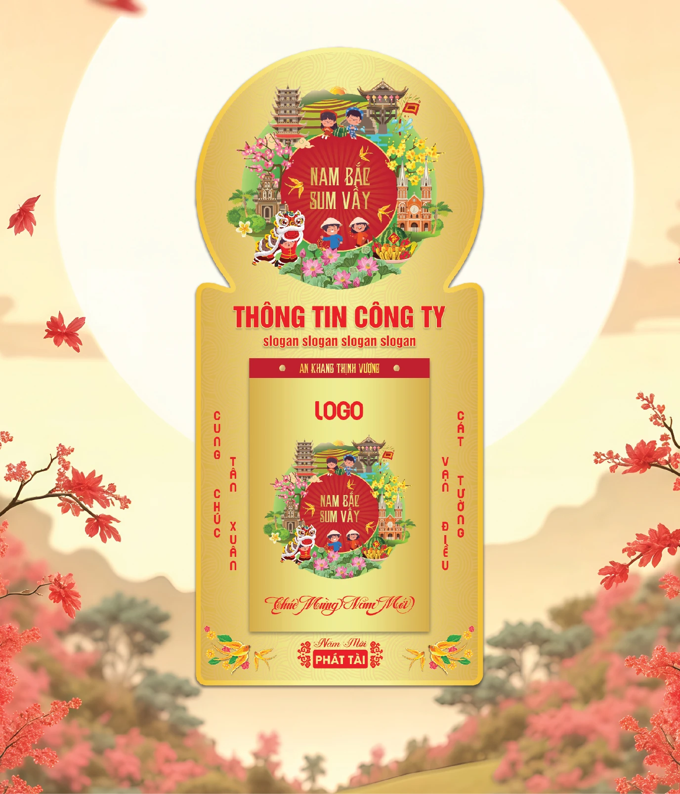 Khánh Lịch Nam Bắc Sum Vầy Mẫu Vàng