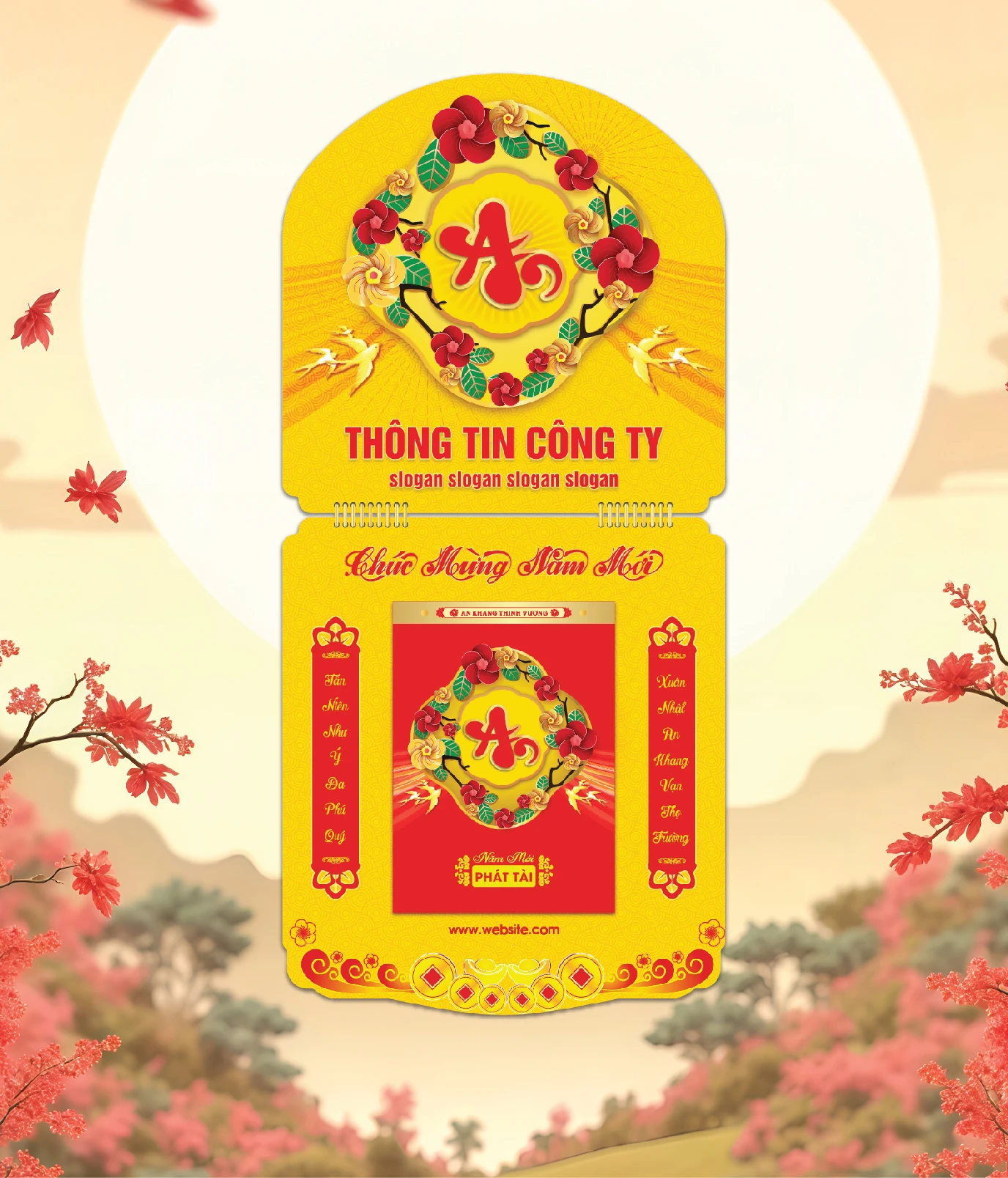 Khánh Lịch Chữ An, Chim Én Hoa Xuân