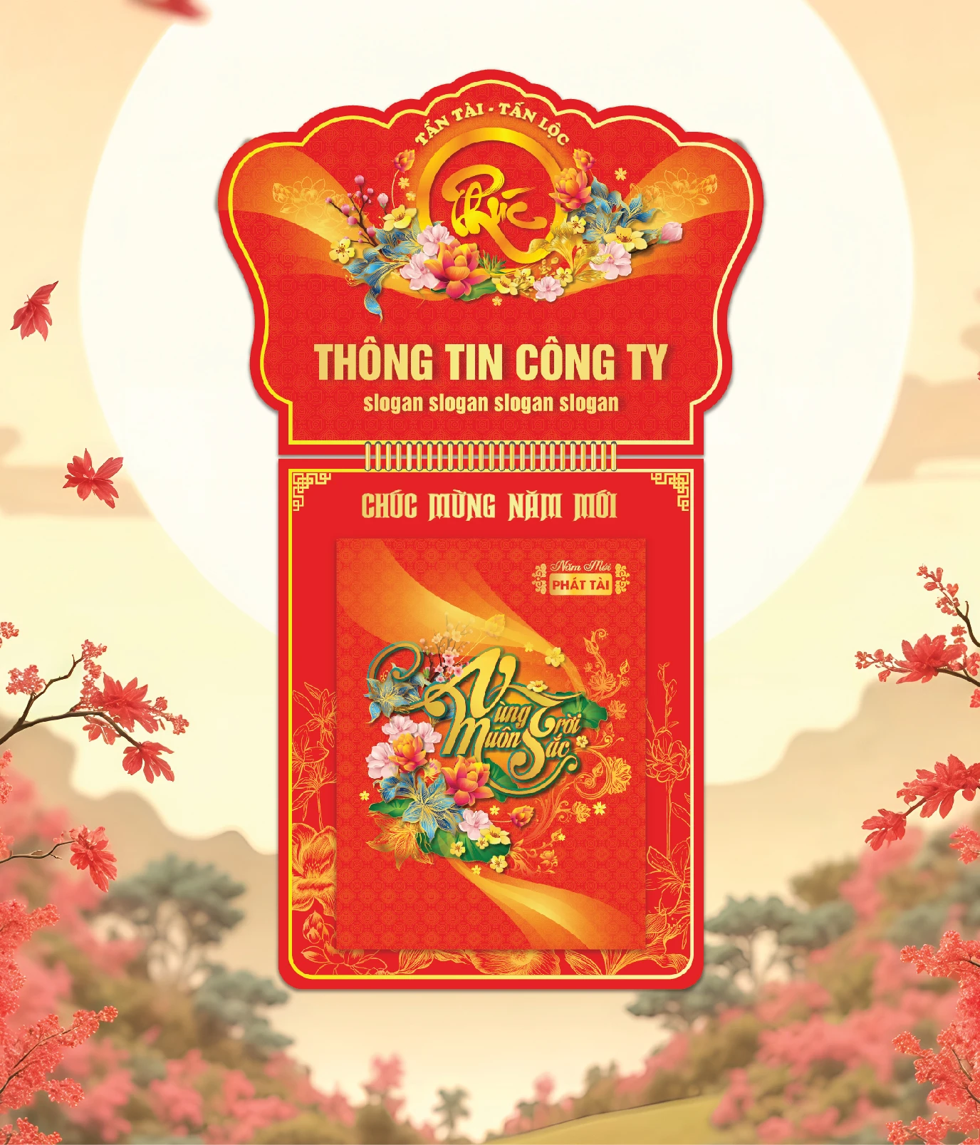 Khánh Lịch Chữ Phúc, Hoa Lá Xuân