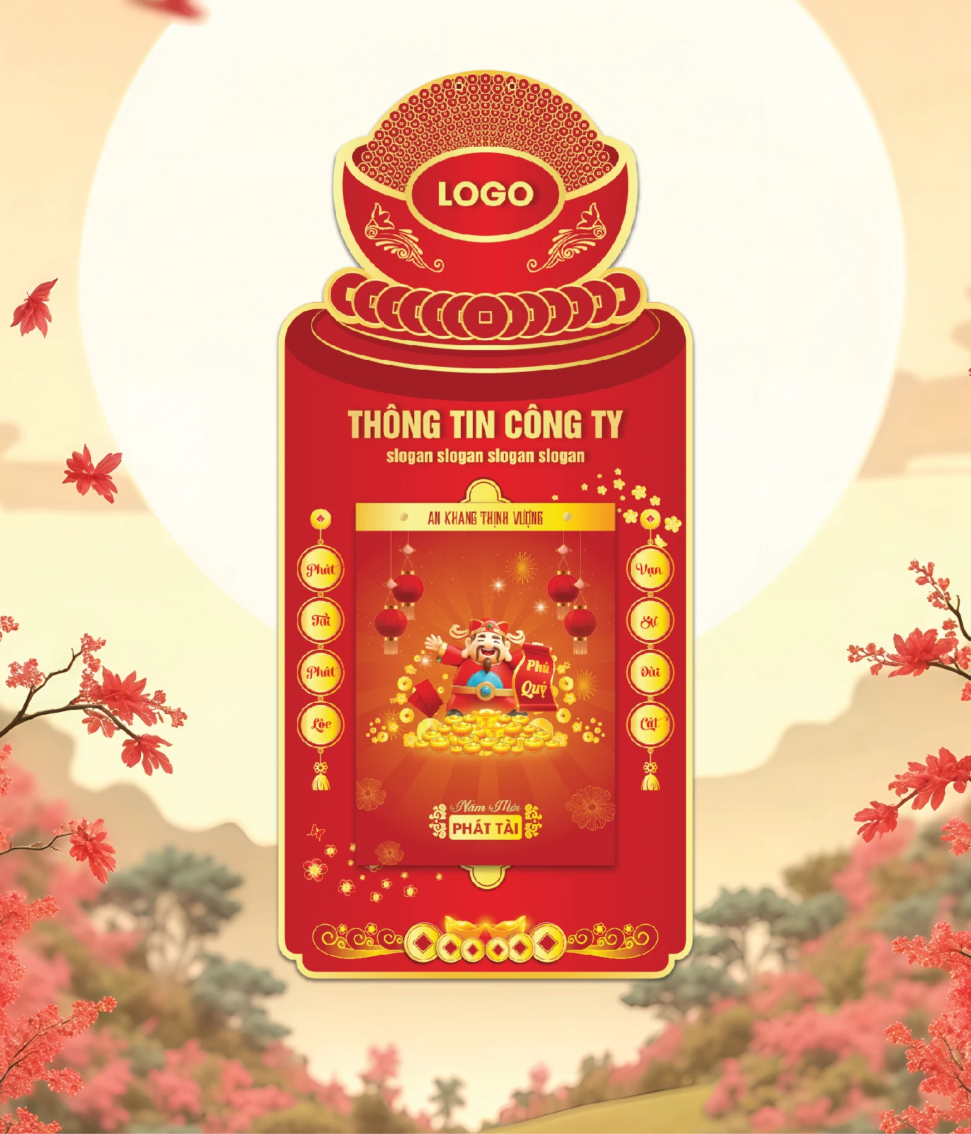 Khánh Lịch Đồng Tiền Vàng, Thần Tài