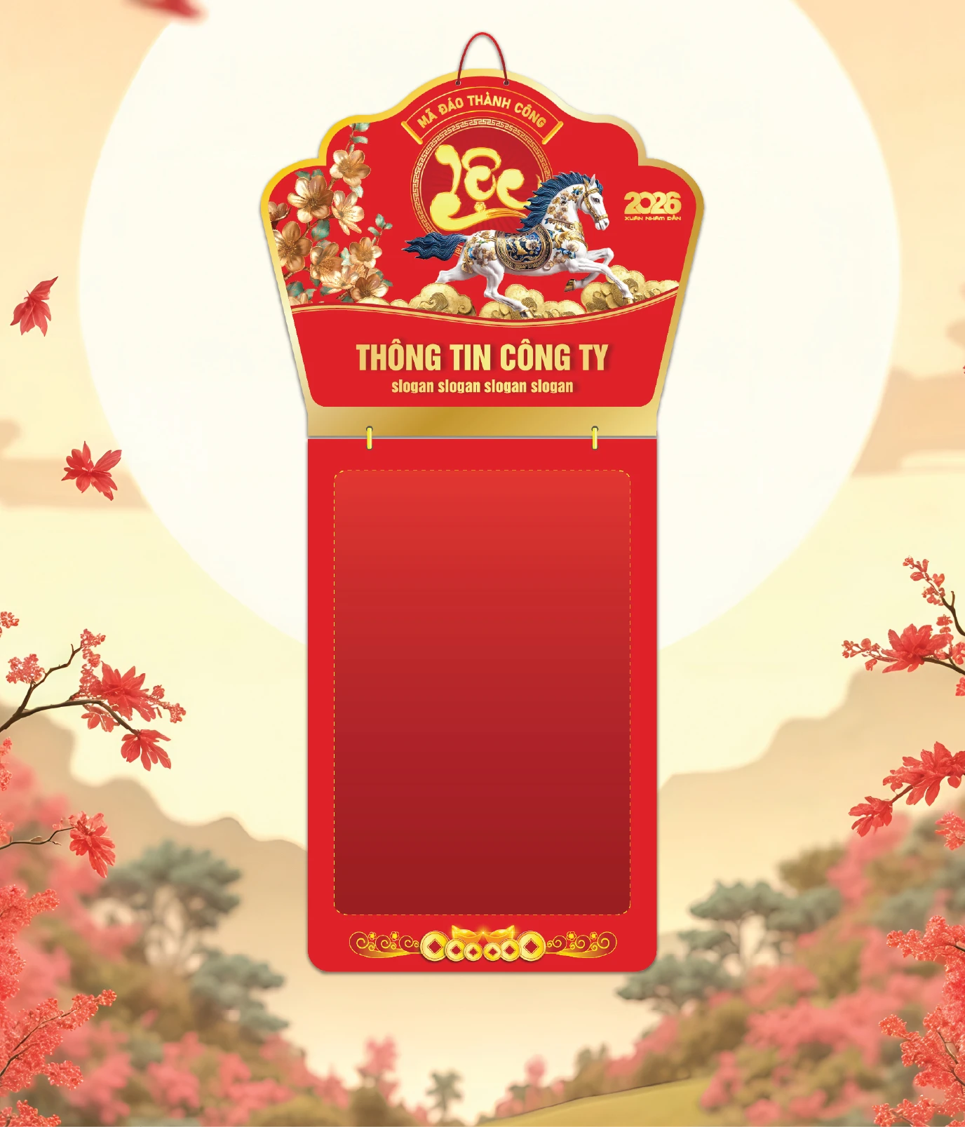 Khánh Lịch Chữ Lộc, Mã Đáo Thành Công