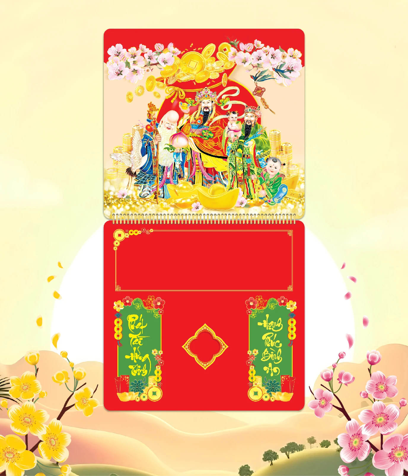 Khánh Lịch Phúc Lộc Thọ, Túi Vàng & Hoa Xuân