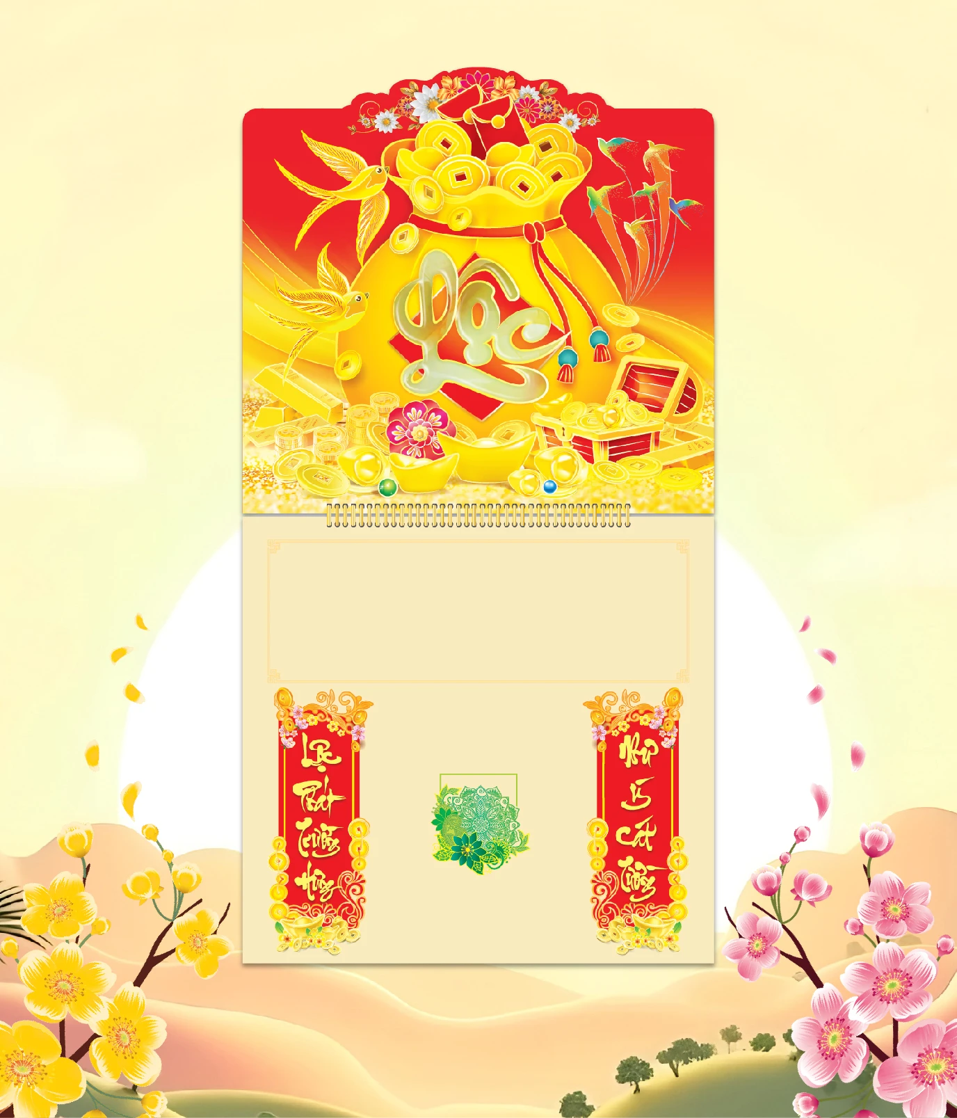 Khánh Thị Trường, Hoa Mùa Xuân, Phúc Lộc Thọ Hoa Túi Lộc Đỏ