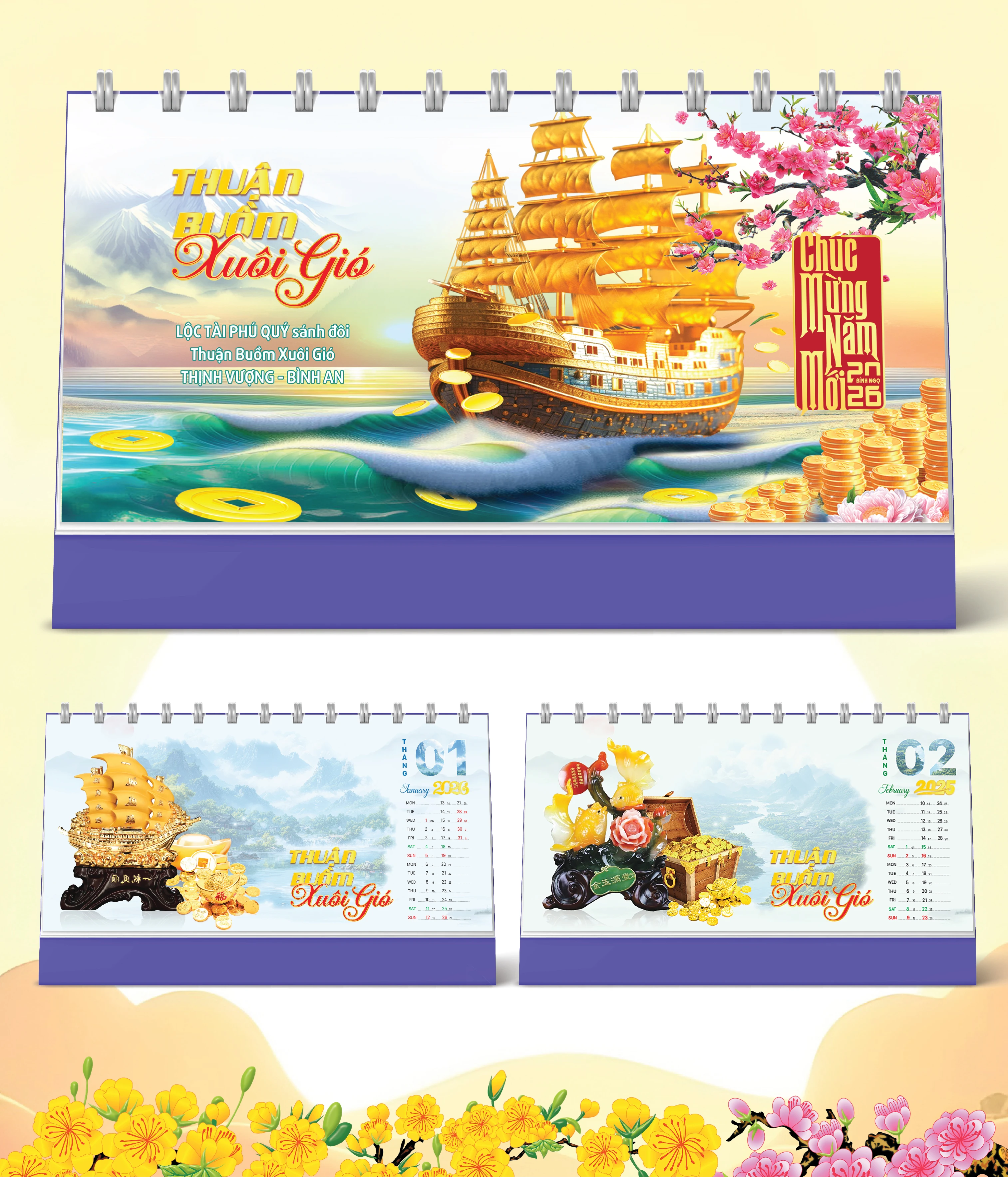 Lịch Bàn Thuận Buồm Xuôi Gió