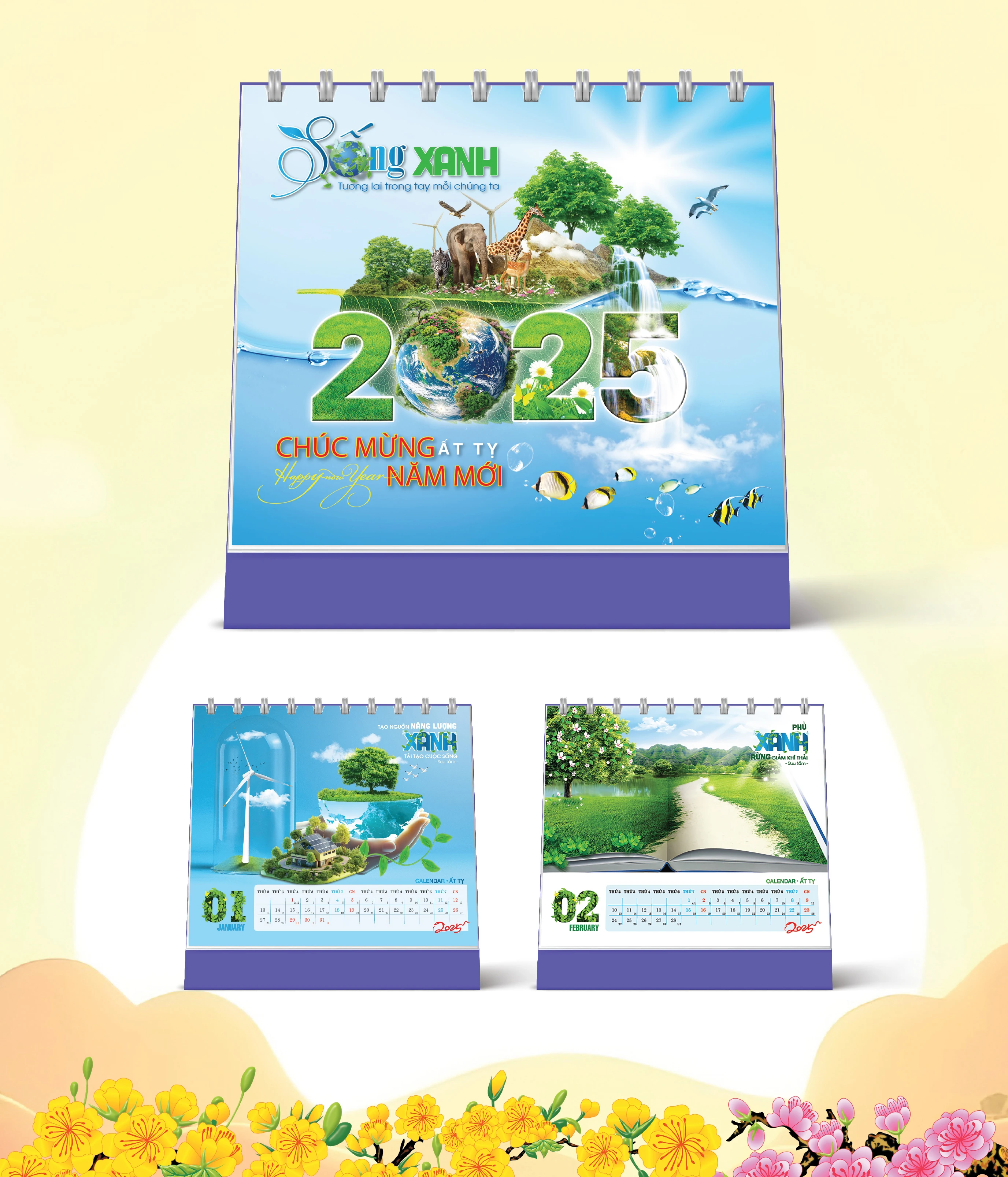 Lịch Bàn Môi Trường Xanh