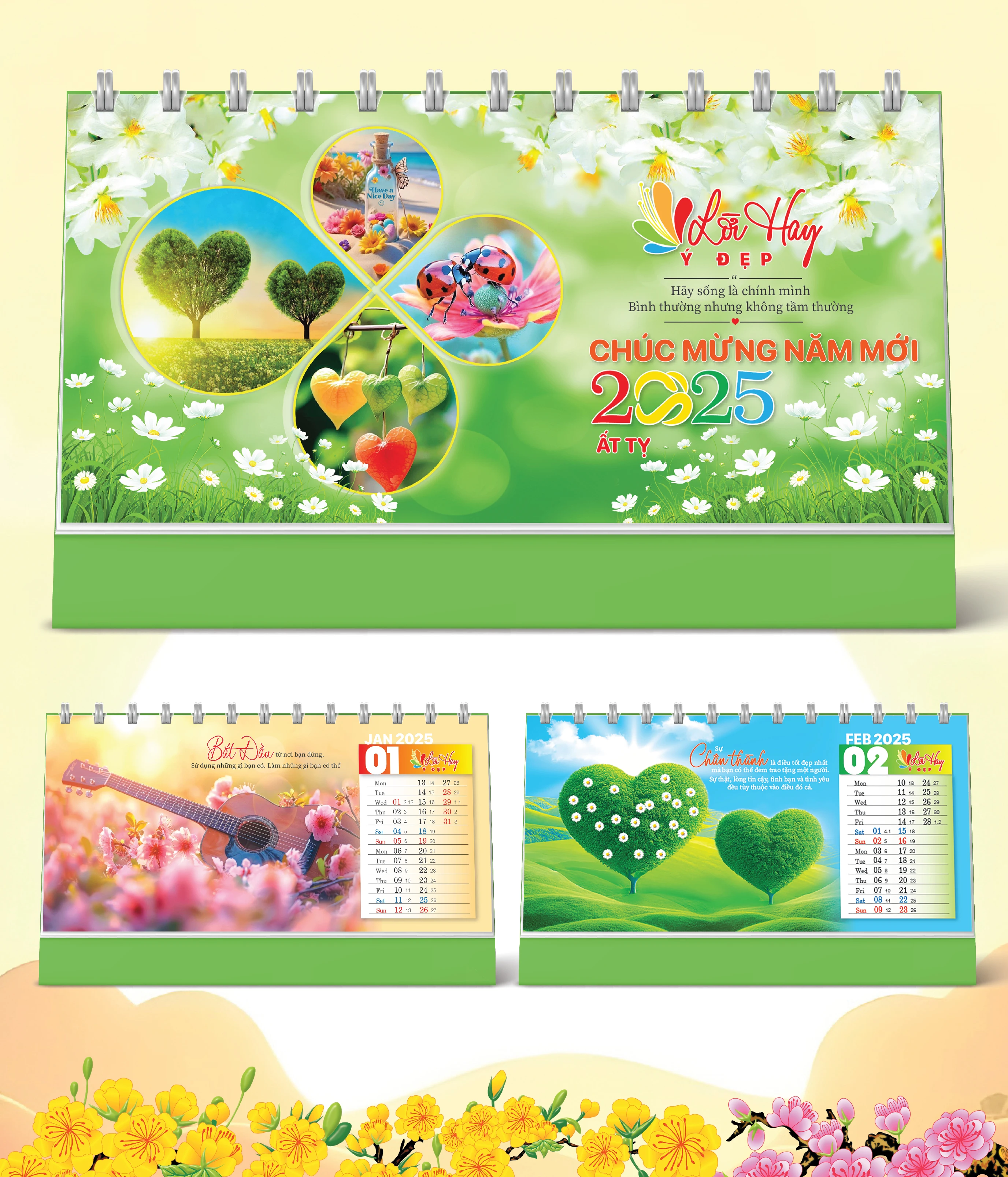 Lịch Bàn Lời Hay Ý Đẹp (25 x 12)