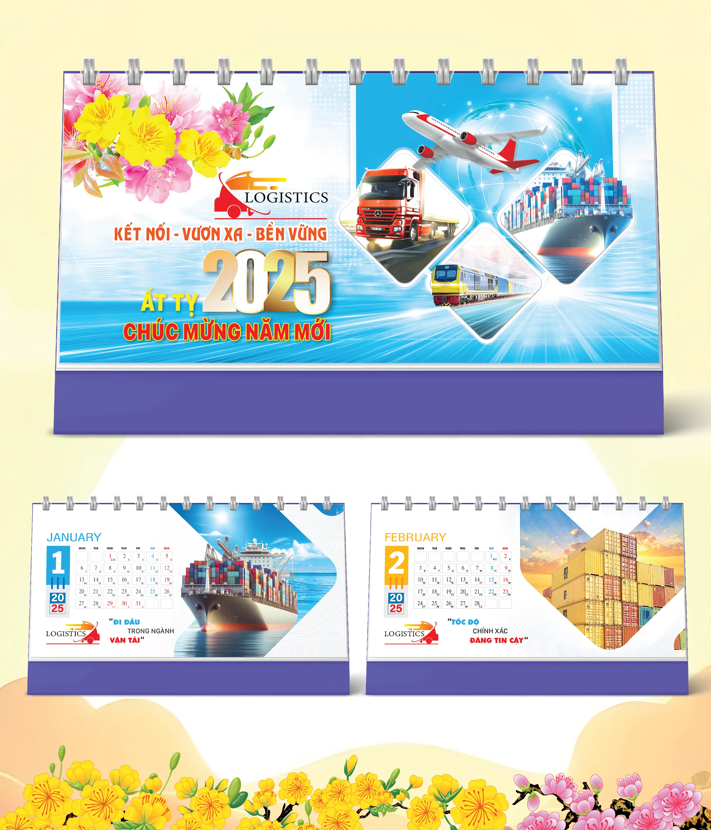 Lịch Bàn Logistics (25 x 12)