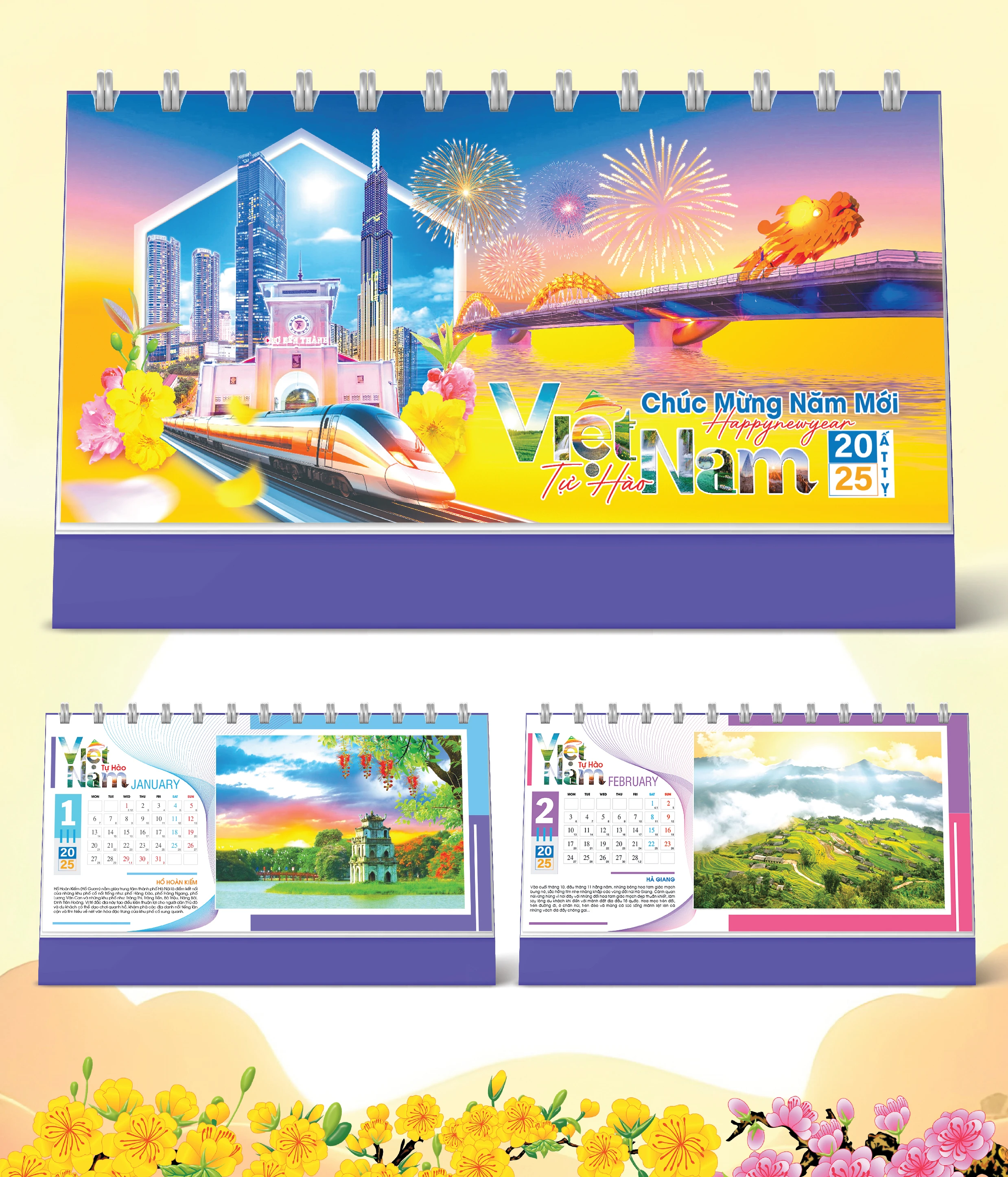 Lịch Bàn Happy Việt Nam Thịnh Vượng