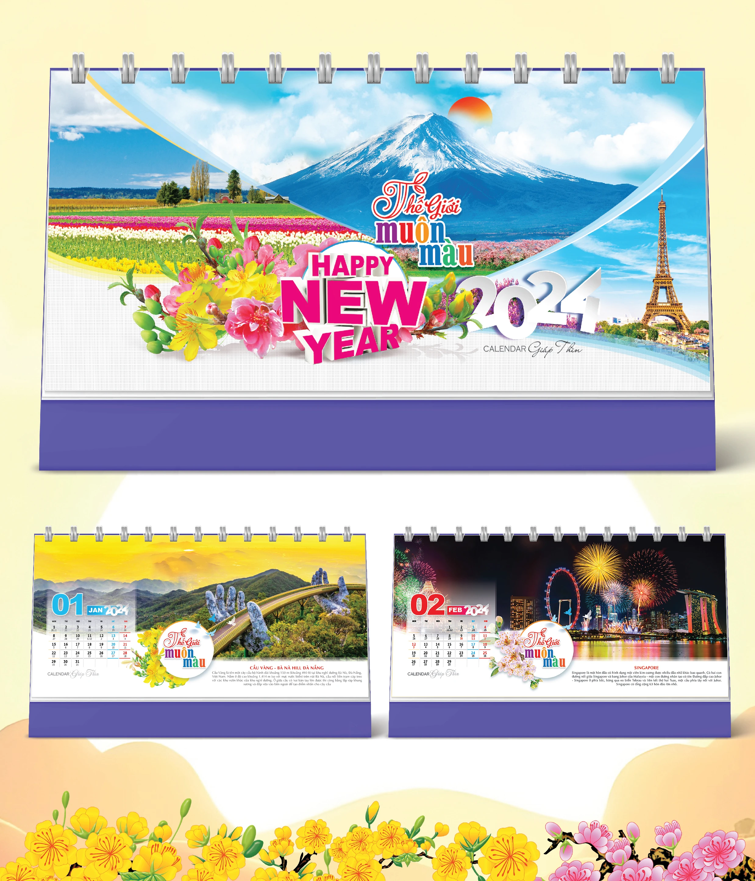 Lịch Bàn Happy Việt Nam Thịnh Vượng New