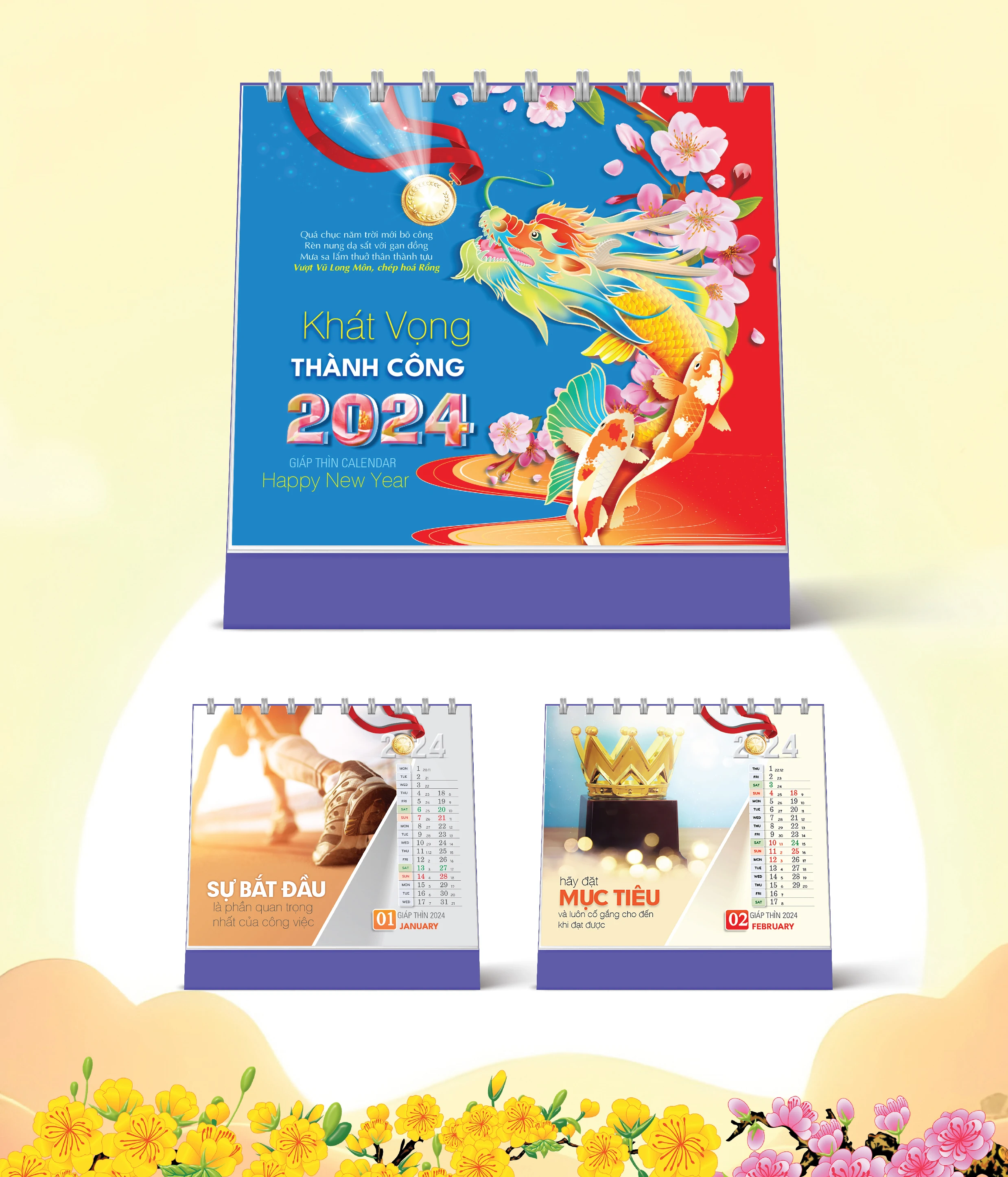 Lịch Bàn Happy Việt Nam Thịnh Vượng 2026