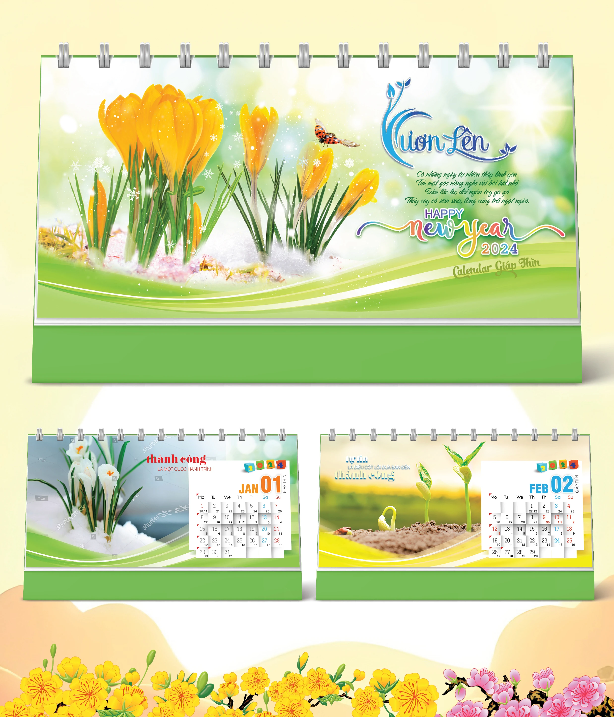 Lịch Bàn Happy Việt Nam Thịnh Vượng Thành Công 77