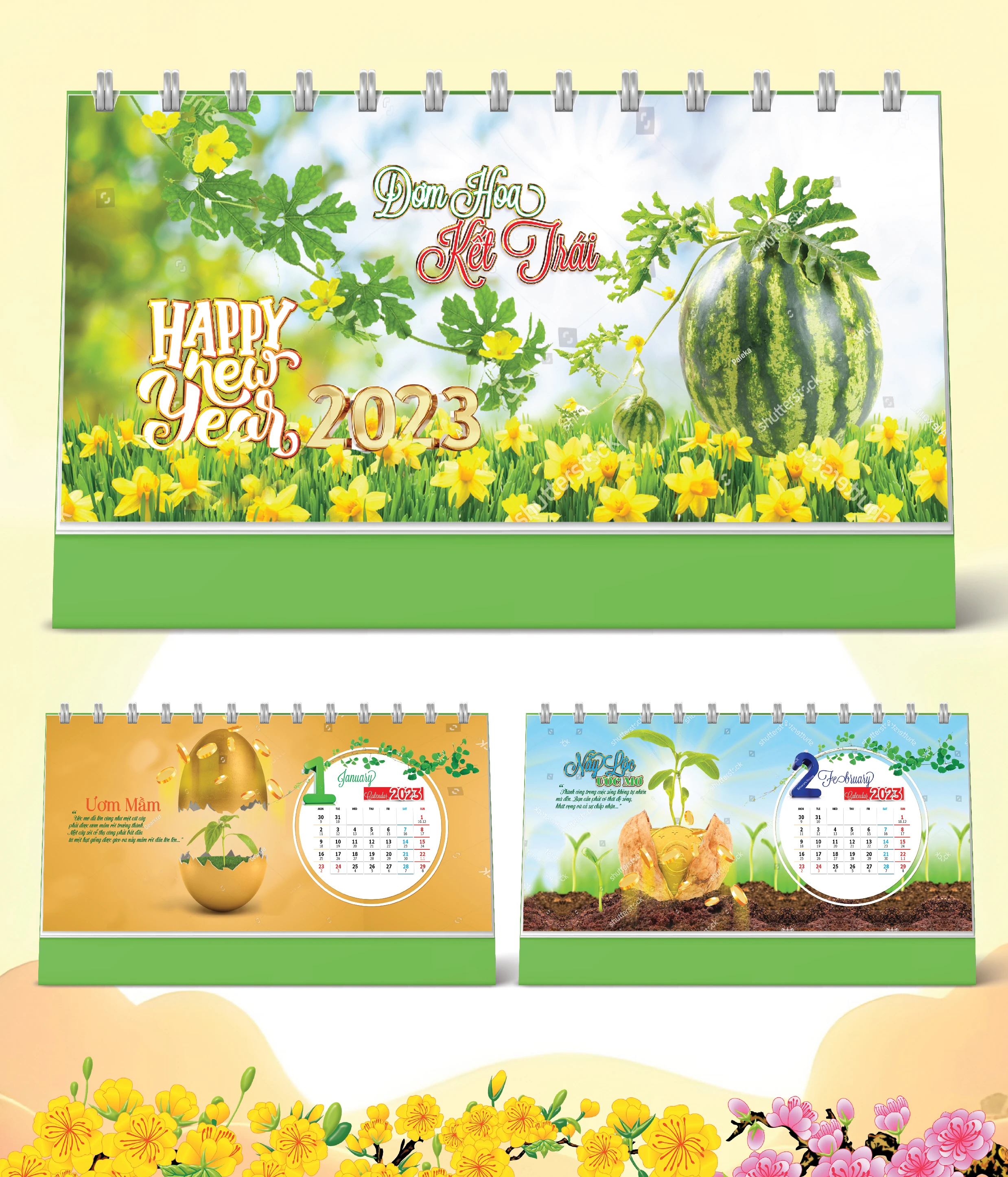 Lịch Bàn Happy Việt Nam Thịnh Vượng Thành Công Happy