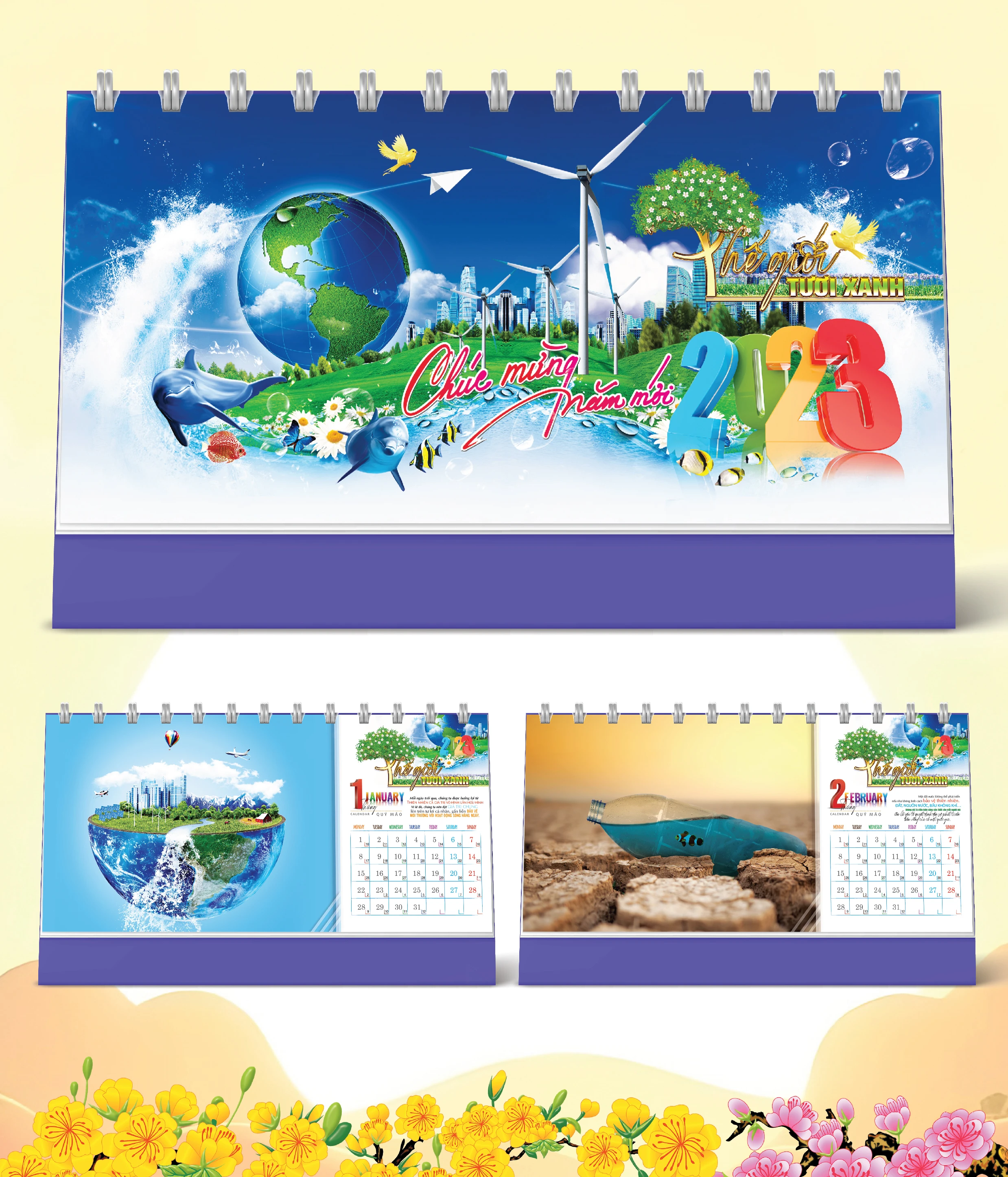 Lịch Bàn Happy Việt Nam Thịnh Vượng 2ành Công 22