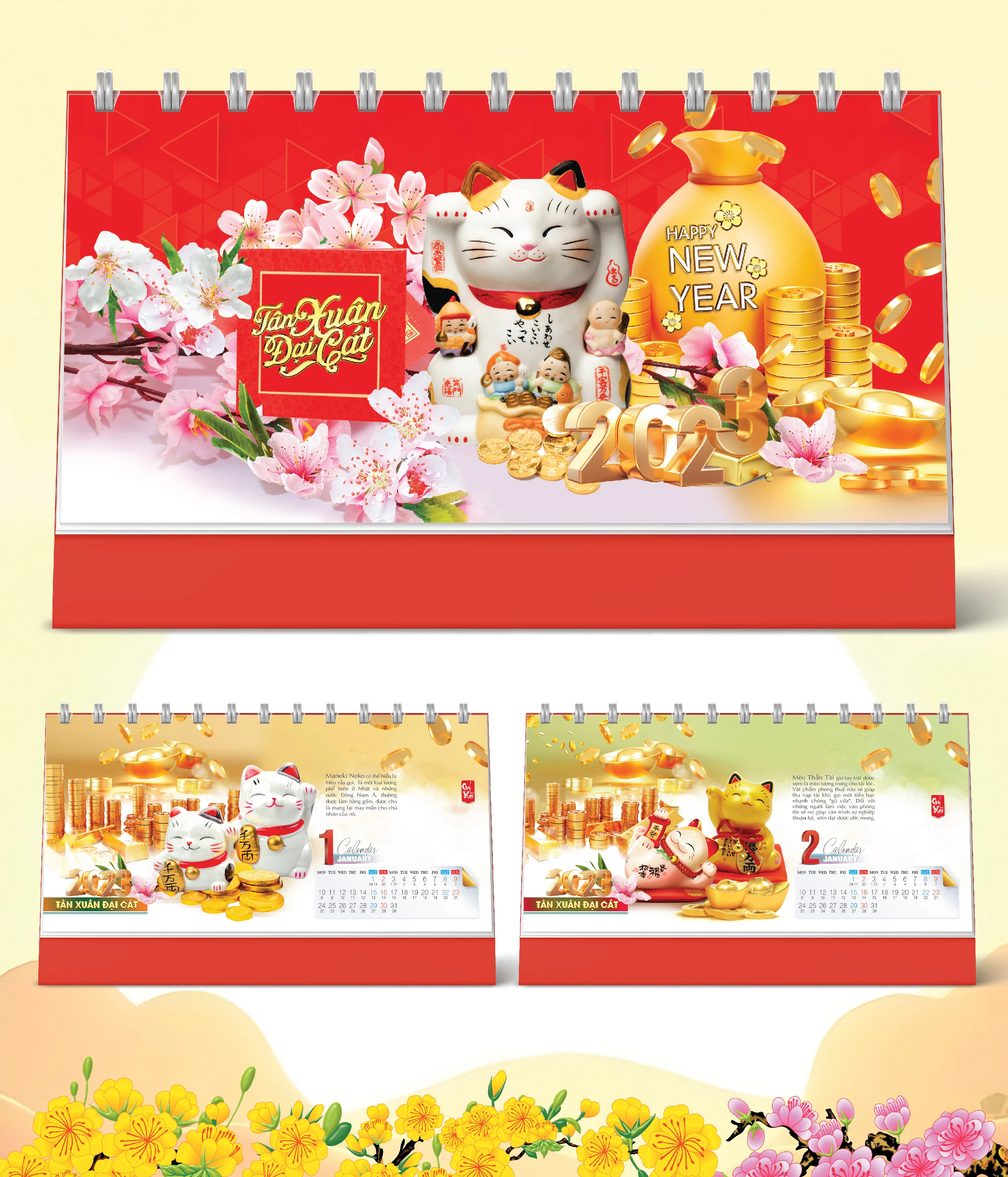 Lịch Bàn Happy Việt Nam Thịnh Vượng Biển Đẹp 1