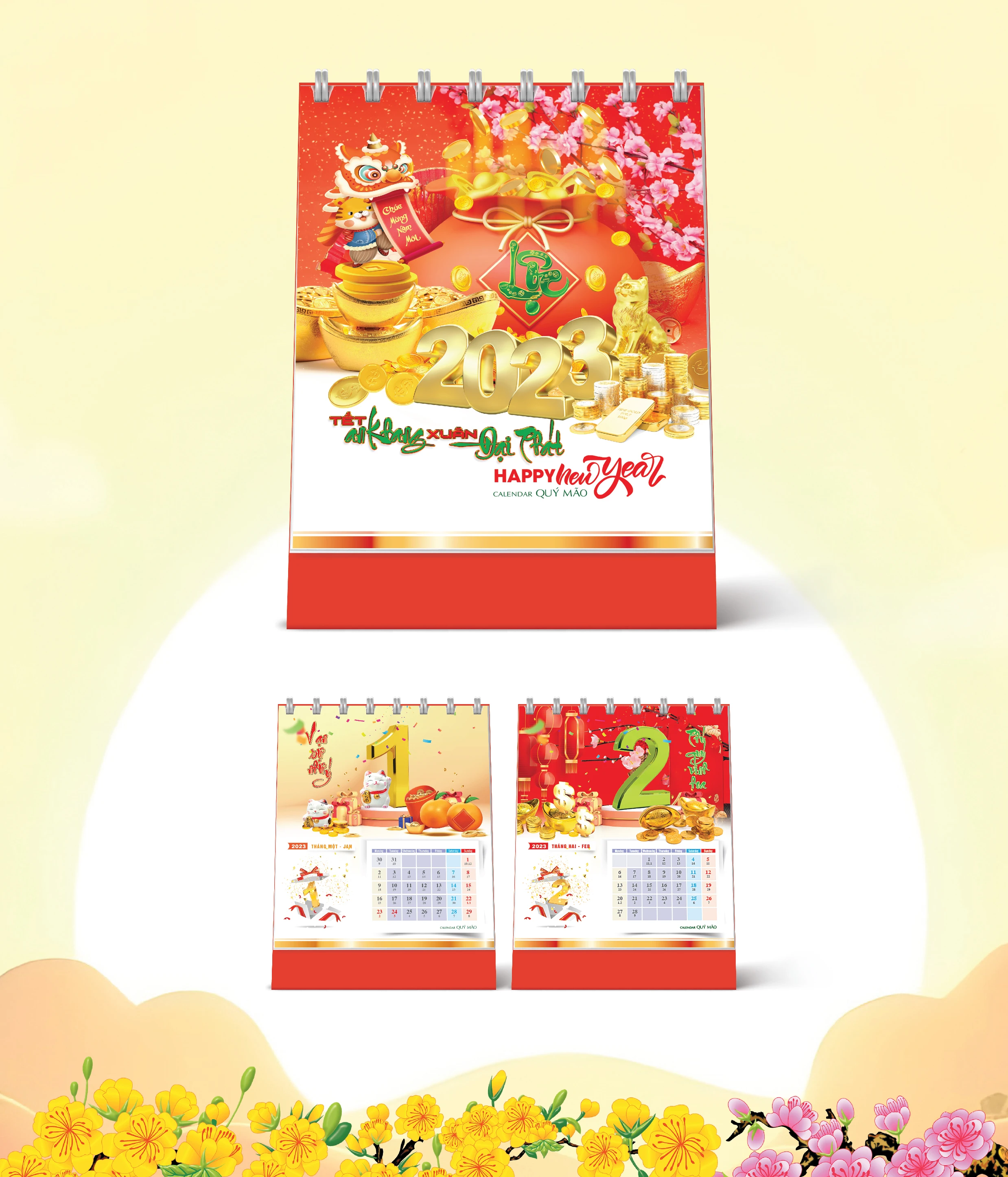 Lịch Bàn Happy Việt Nam Thịnh Vượng 55212