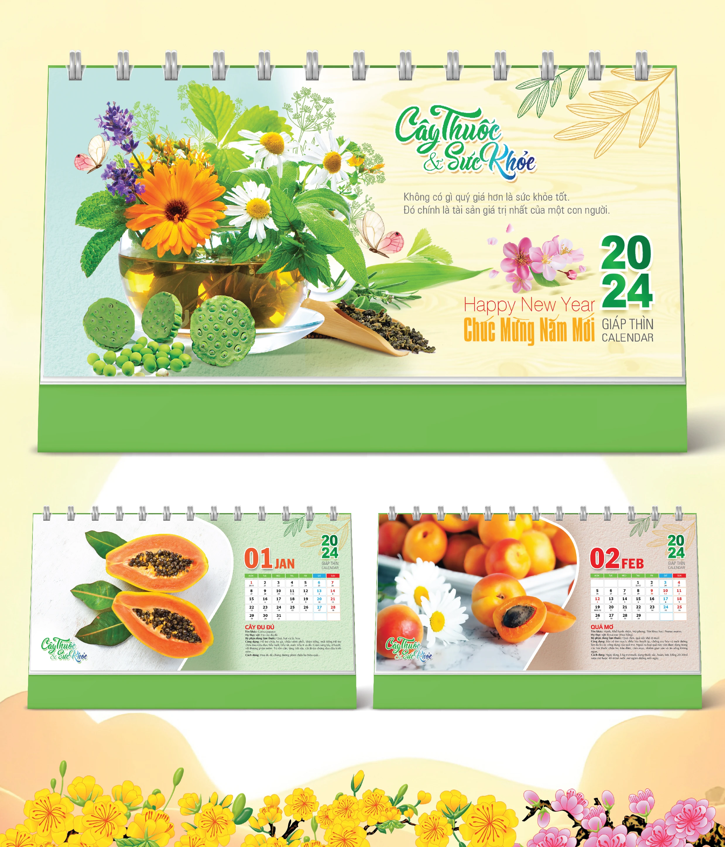 Lịch Bàn Happy Việt Nam Thịnh Vượng 3