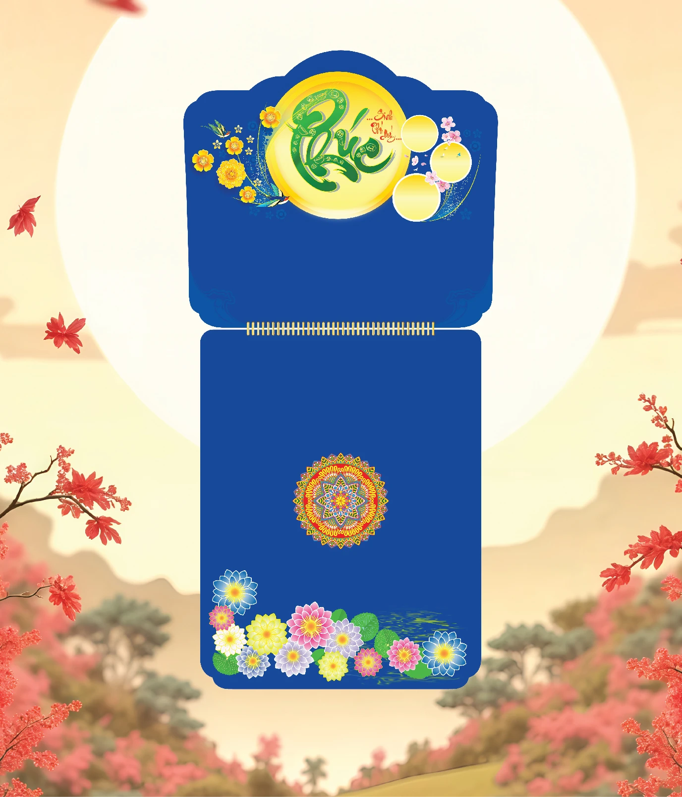 Khánh Lịch Chữ Phúc, Chim Én & Hoa Xuân