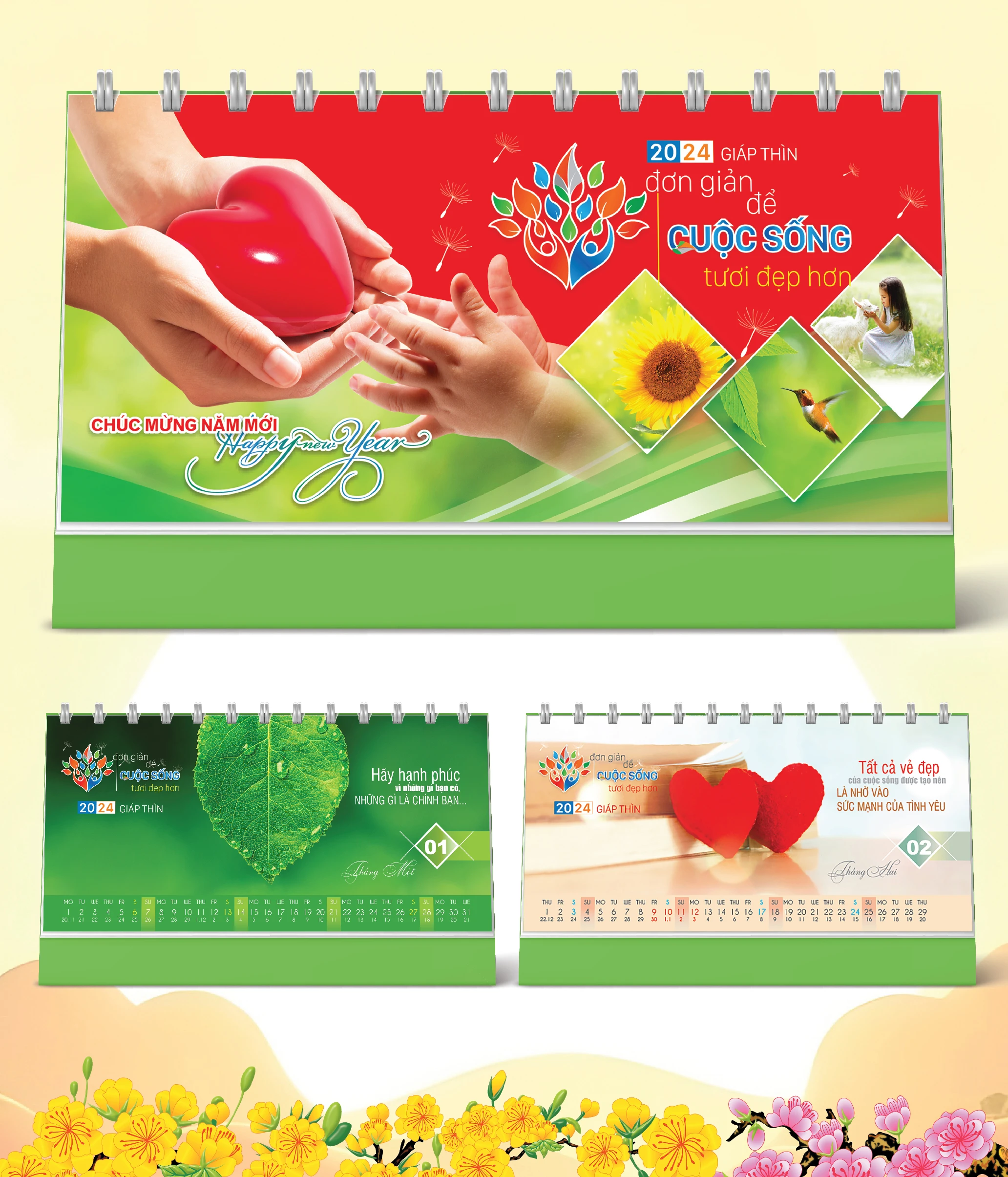 Lịch Bàn Cuộc Sống Tươi Đẹp