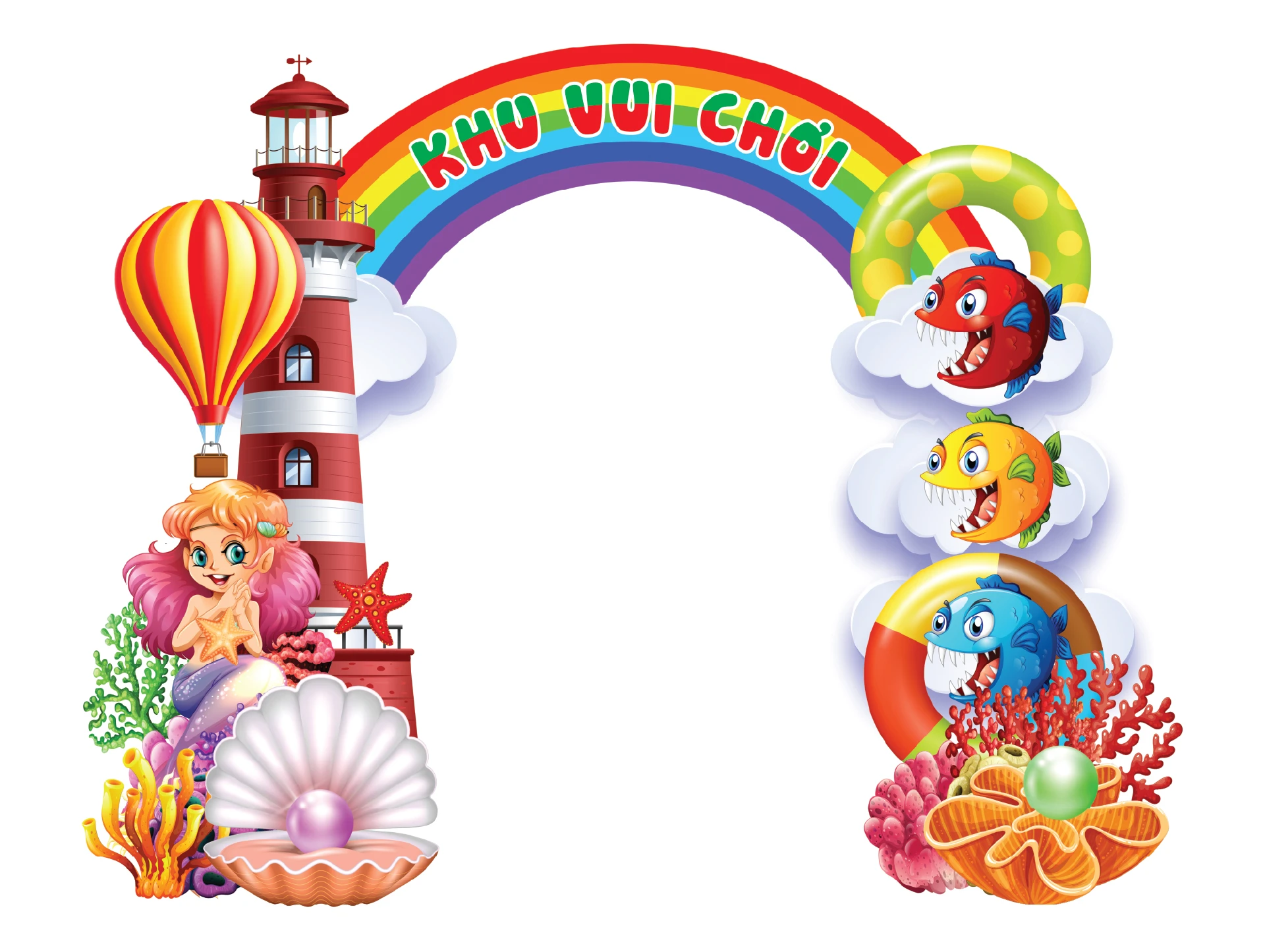 Cổng chào trẻ em, cổng chào khu vui chơi #2