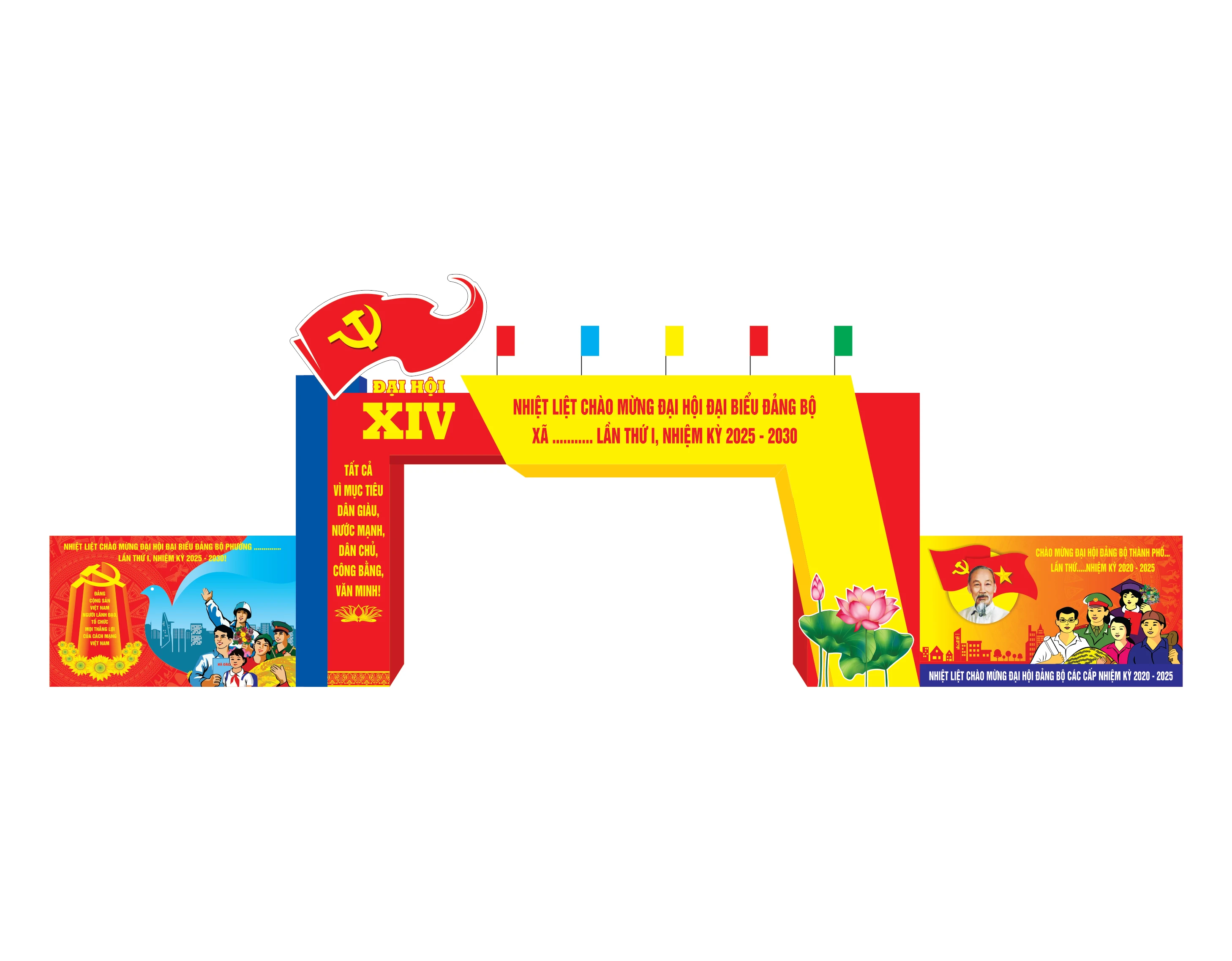 Cổng Chào Đảng, Huyện - Đại Hội #5