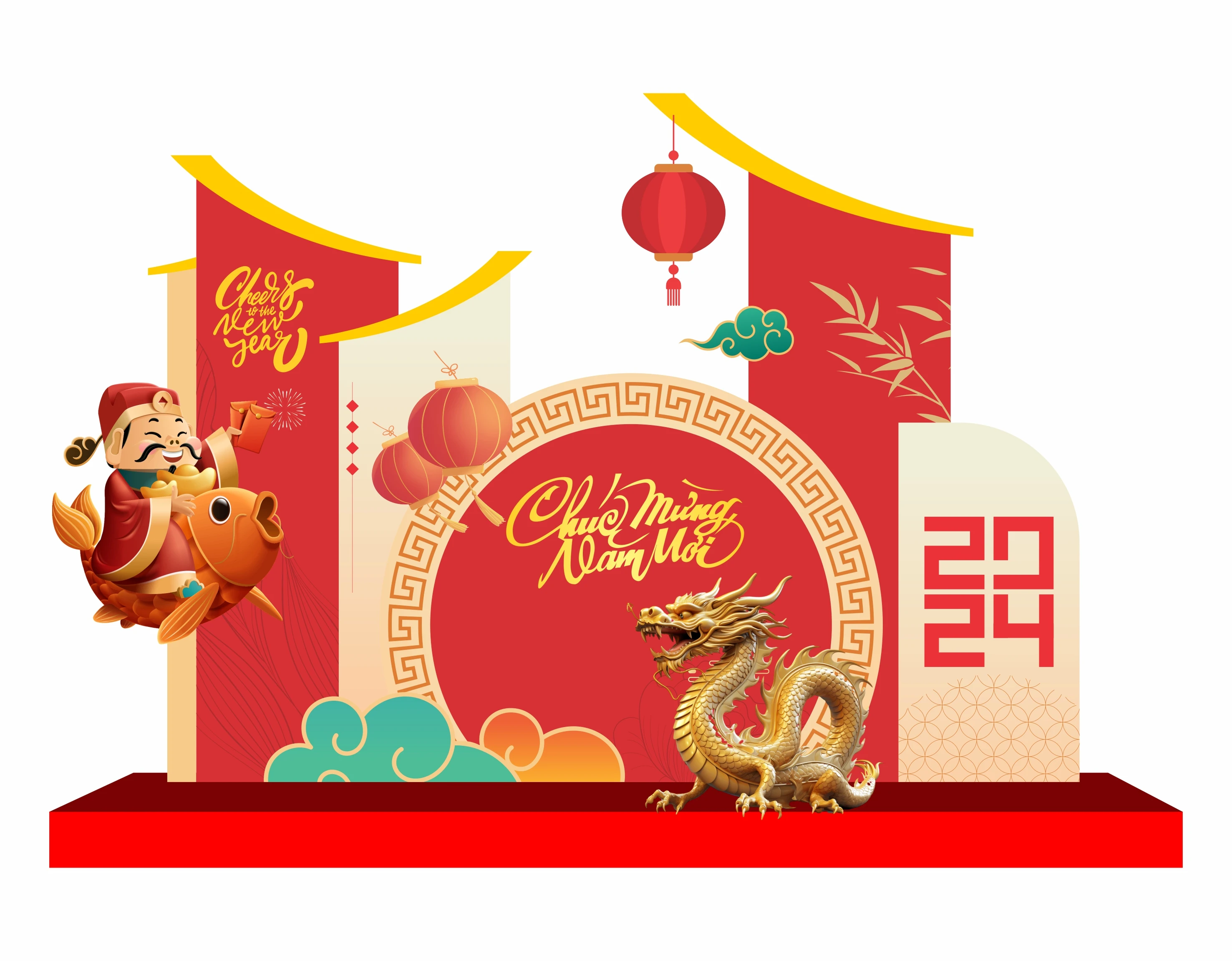 Cổng chào, backgruop năm mới #67