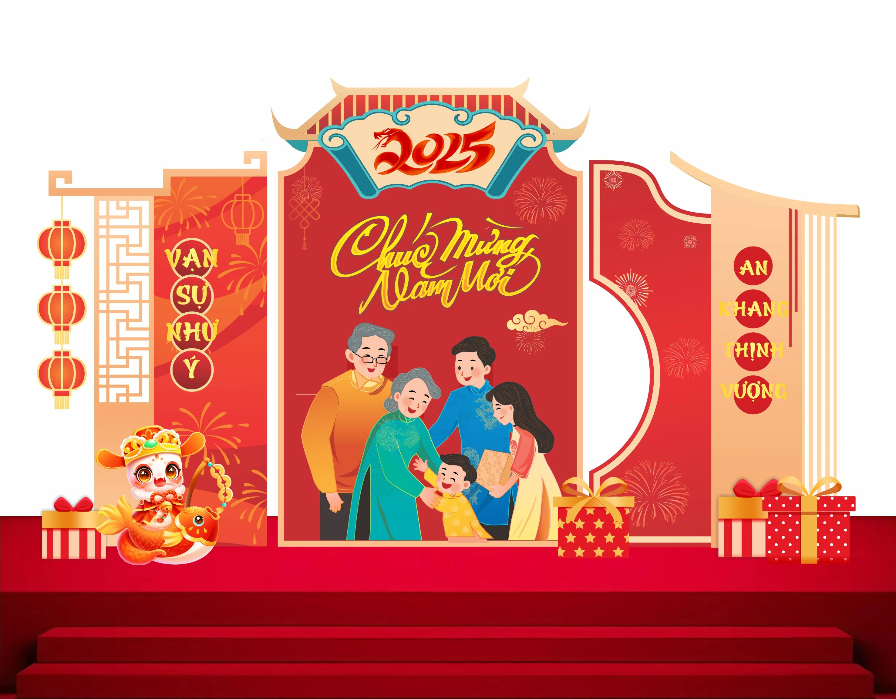 Cổng chào - Backgruond Decor Năm Mới #91