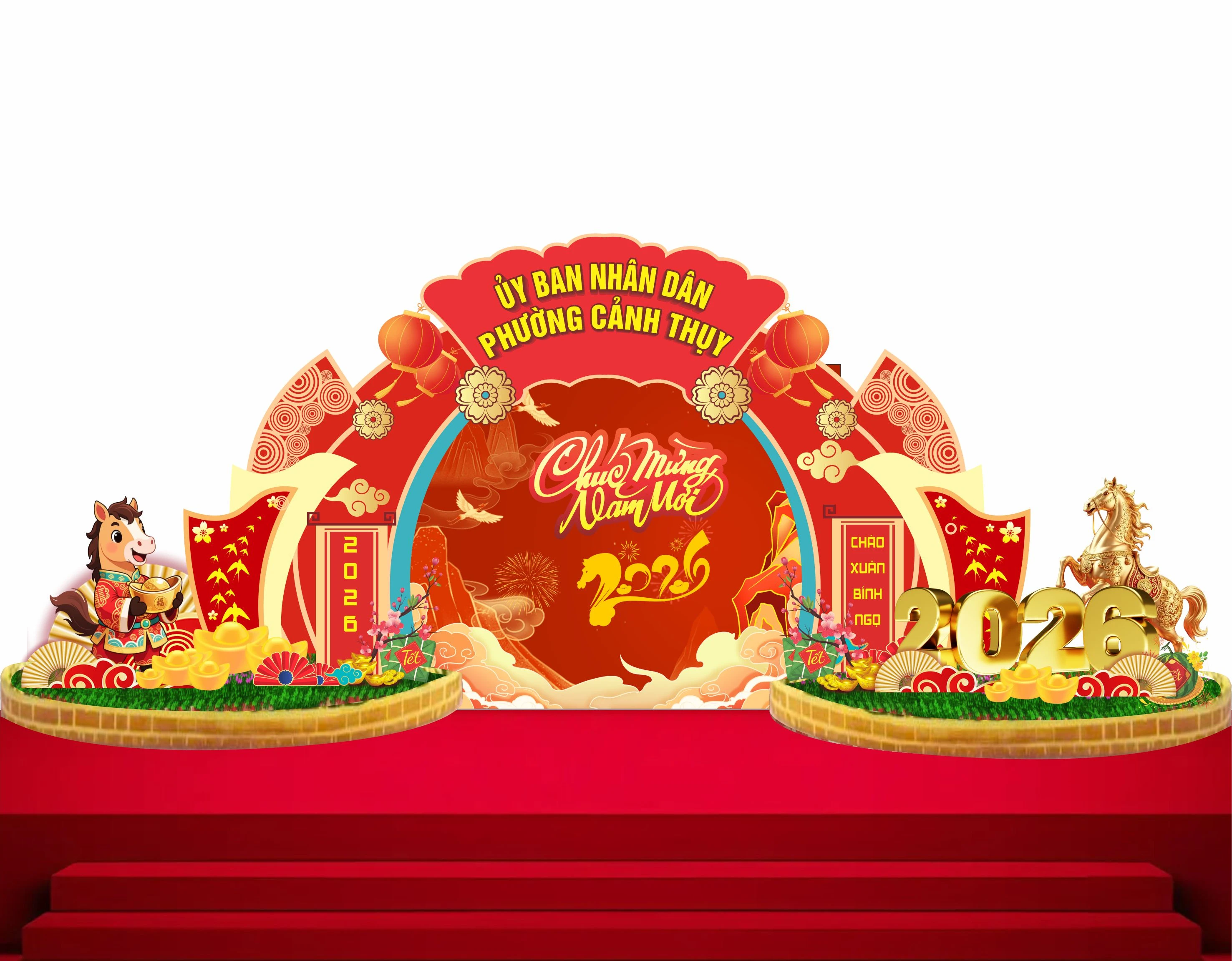 Cổng chào - Backgruond Decor Năm Mới #94