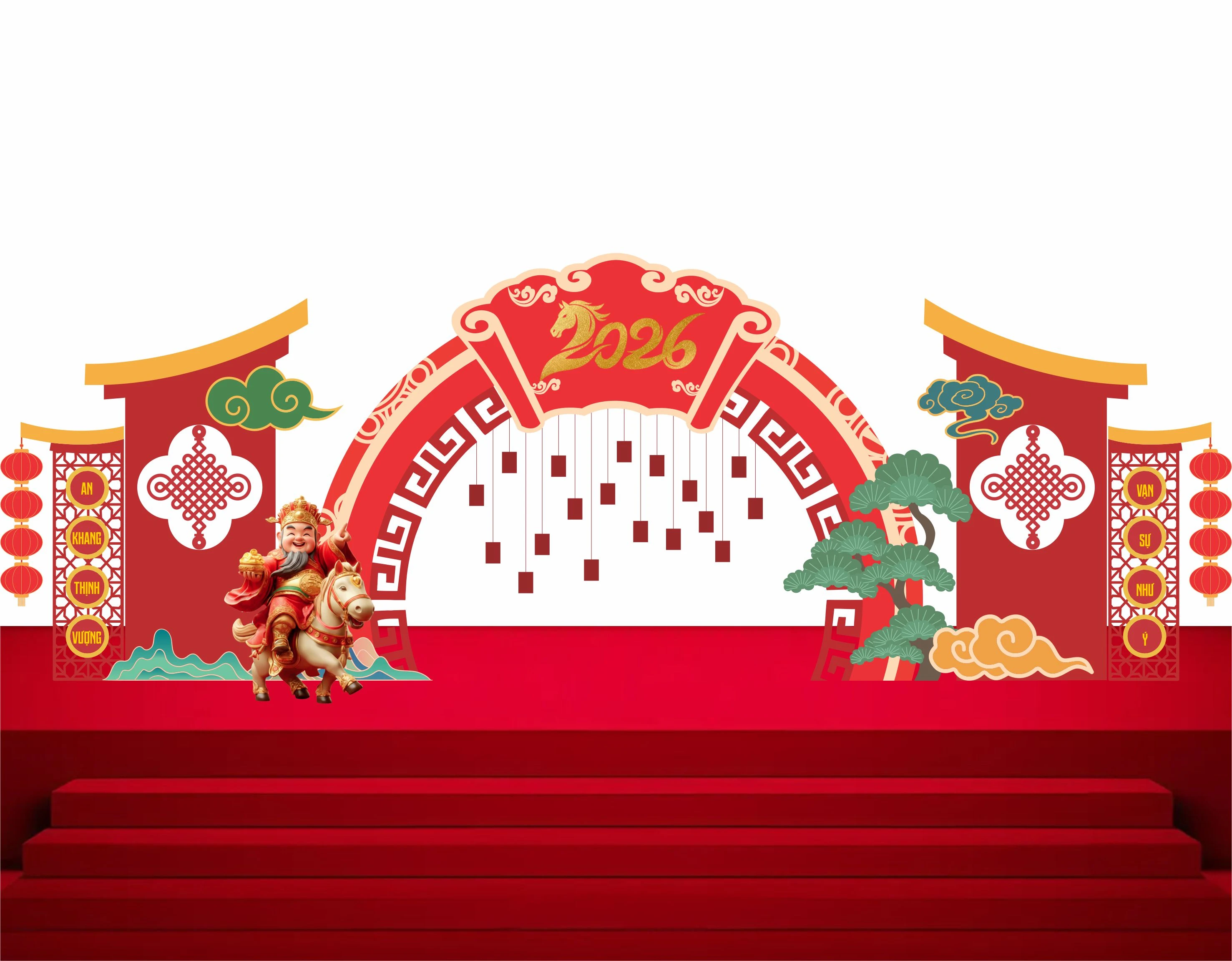 Cổng chào - Backgruond Decor Năm Mới #95