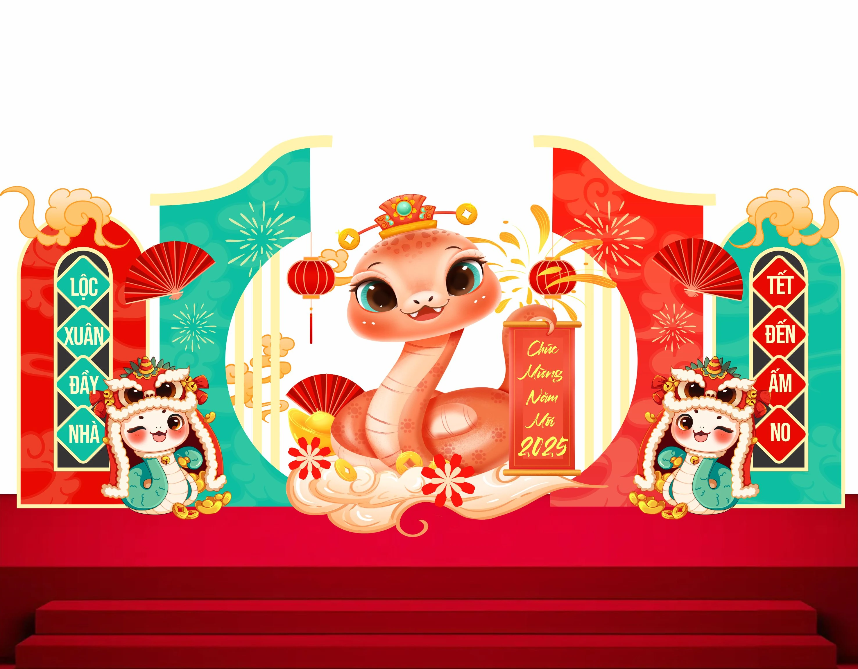 Cổng chào - Backgruond Decor Năm Mới #108