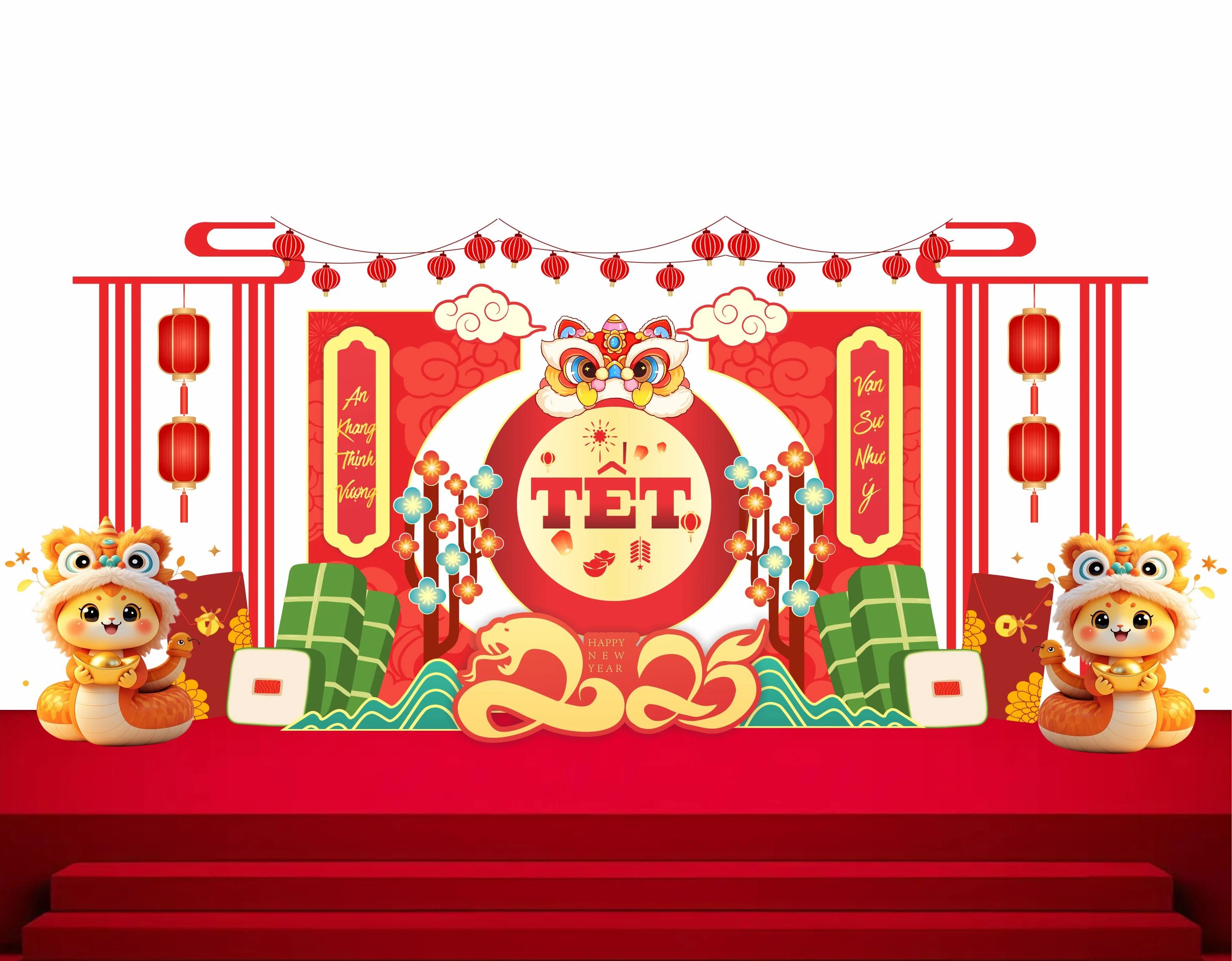 Cổng chào - Backgruond Decor Năm Mới #109