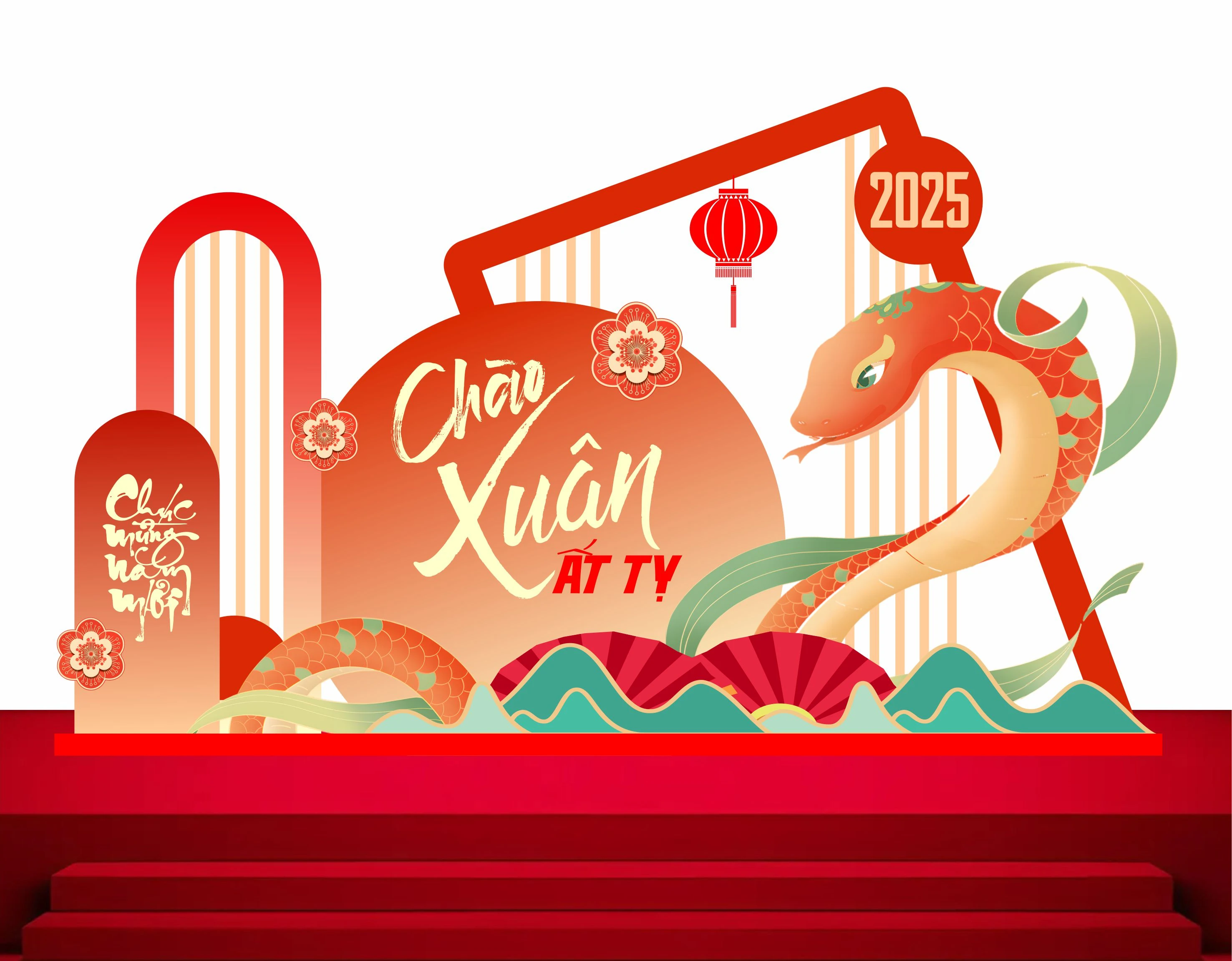 Cổng chào - Backgruond Decor Năm Mới #111