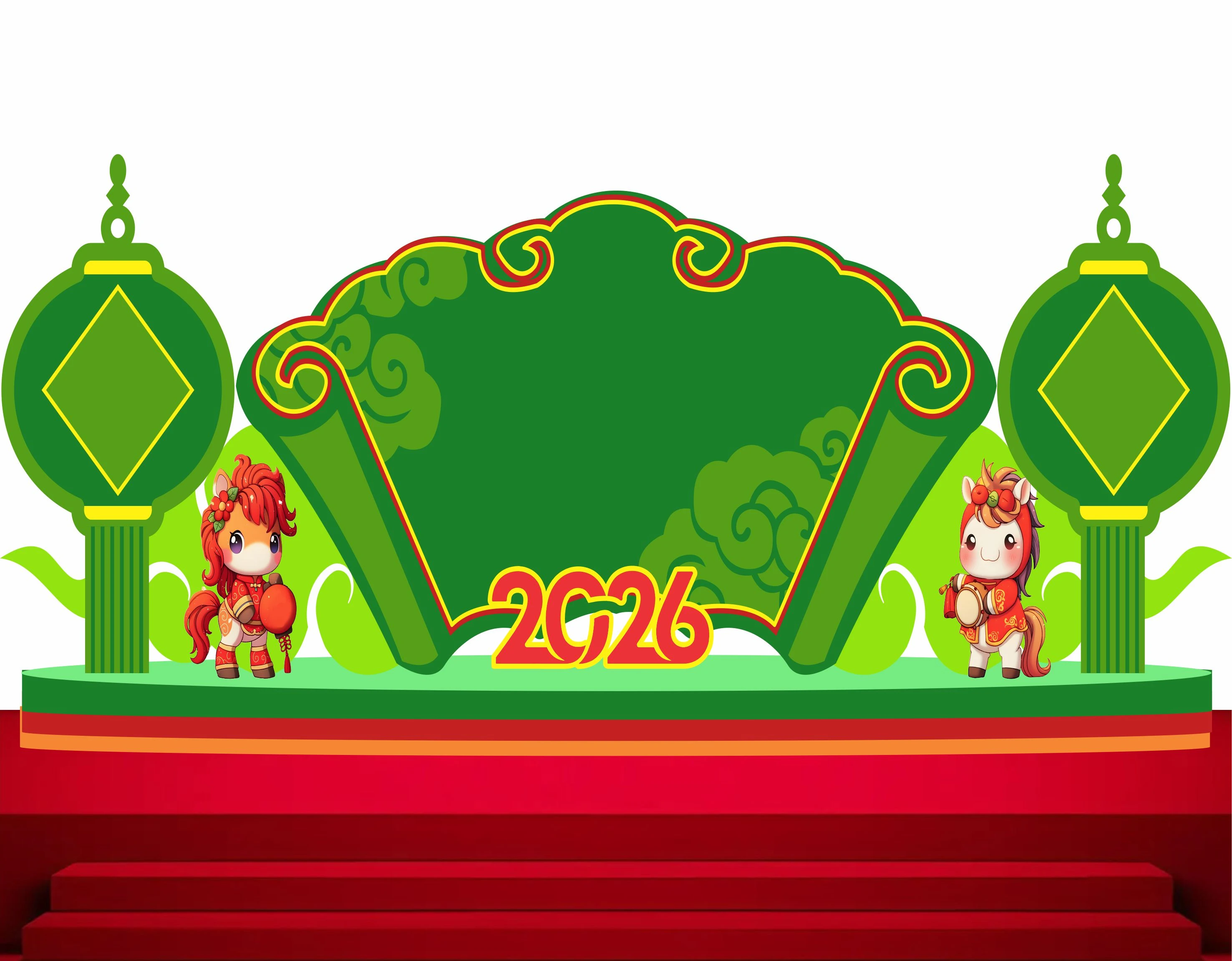 Cổng chào - Backgruond Decor Năm Mới #112