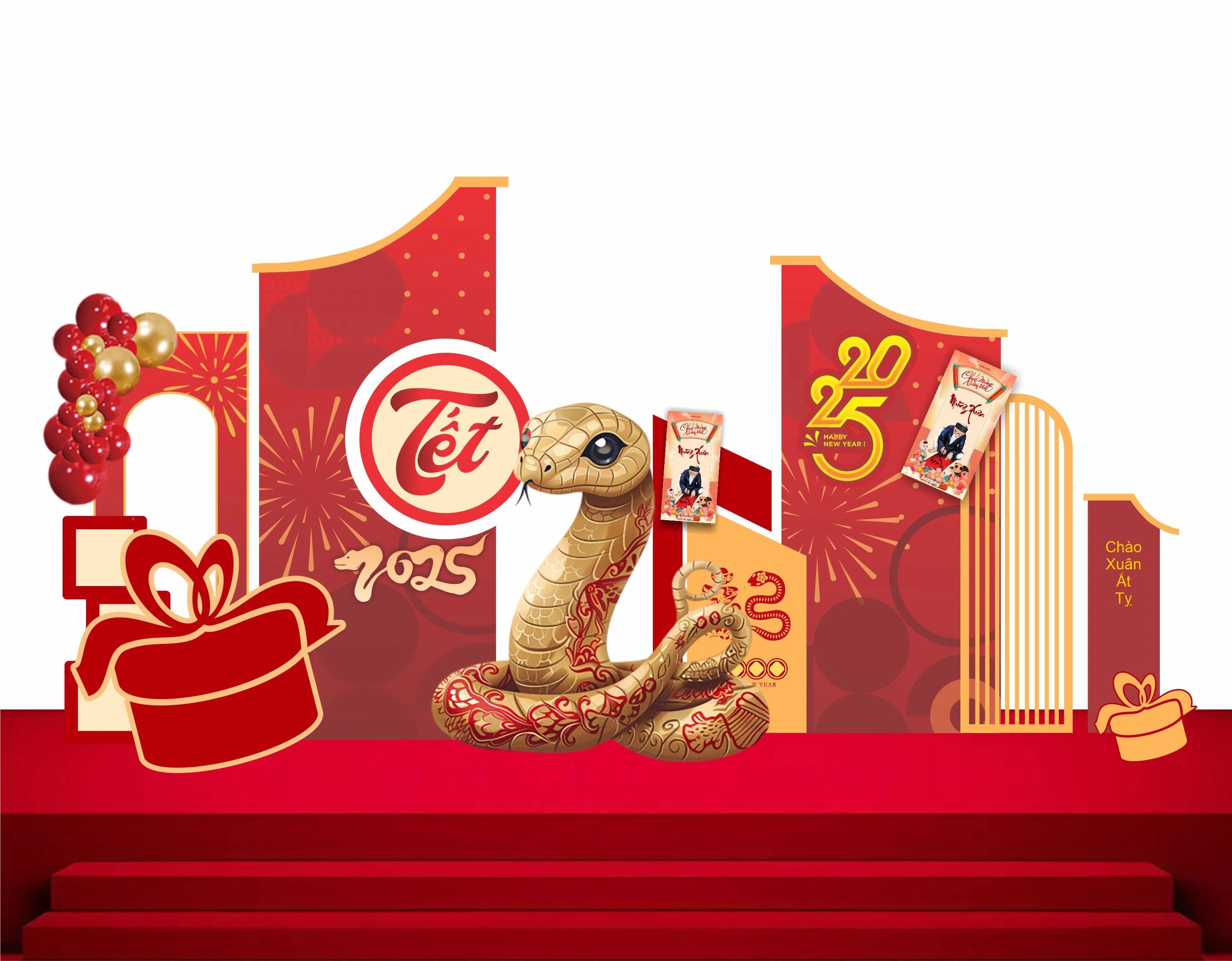 Cổng chào - Backgruond Decor Năm Mới #118