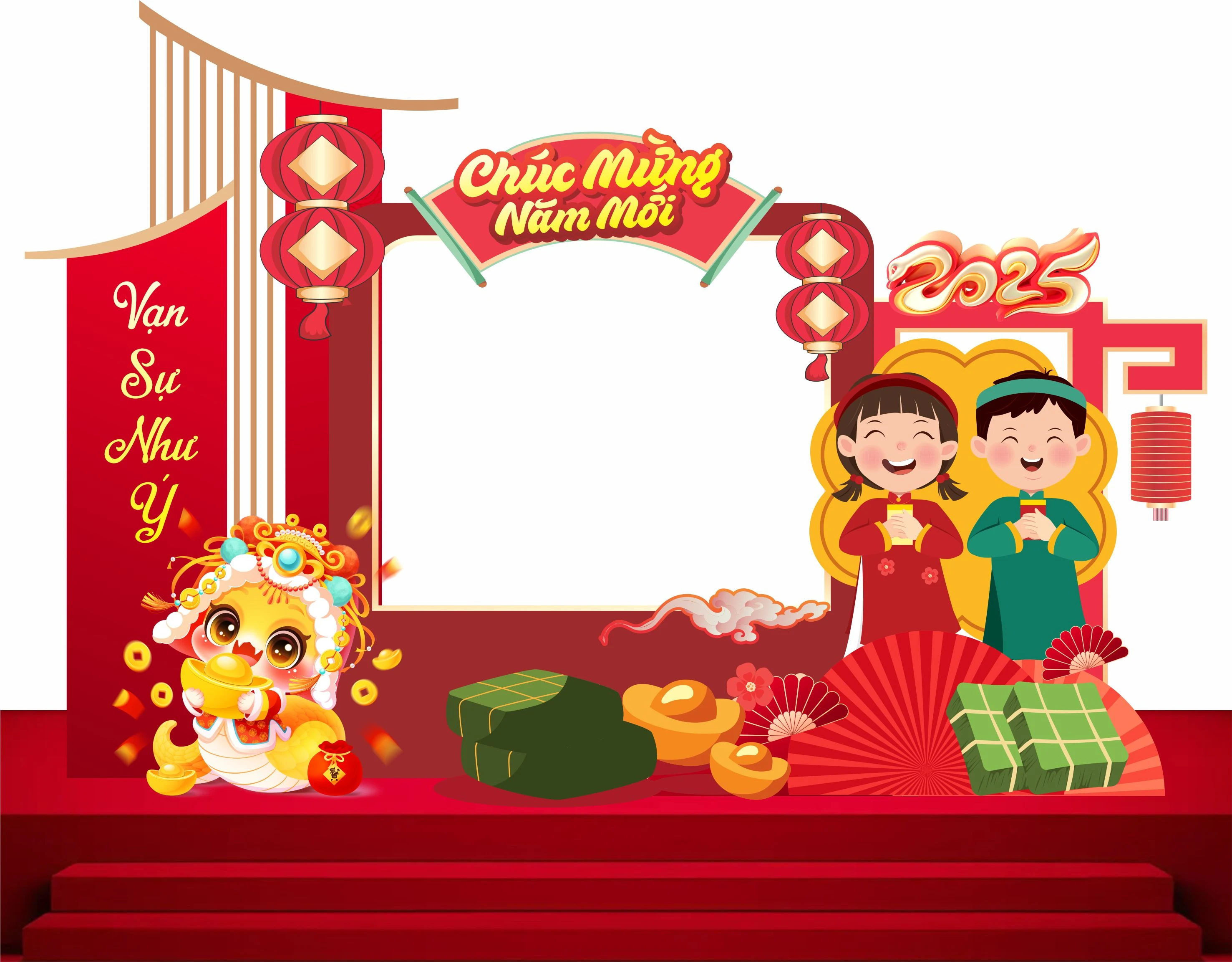 Cổng chào - Backgruond Decor Năm Mới #119