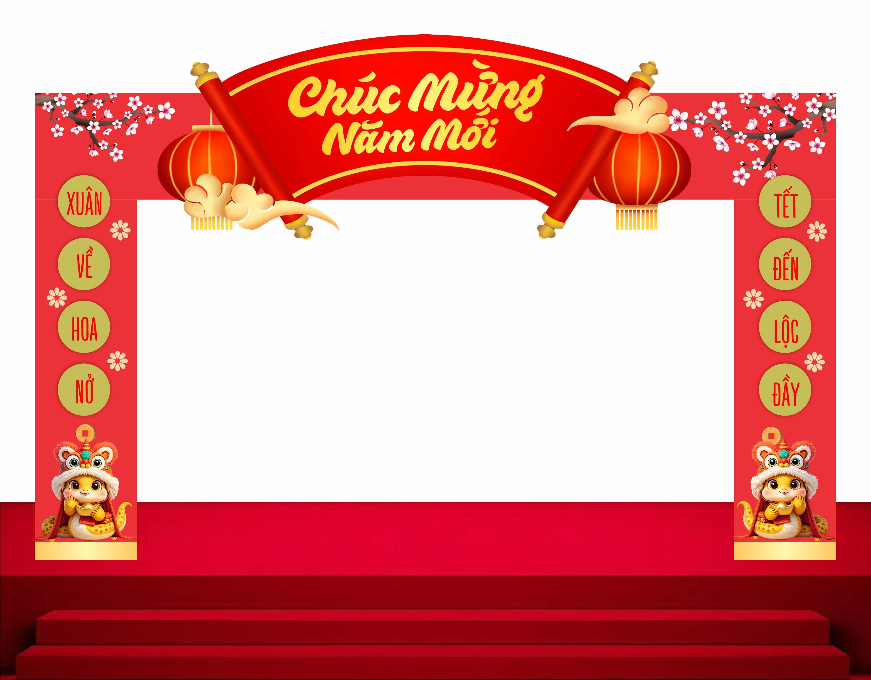 Cổng chào - Backgruond Decor Năm Mới #123