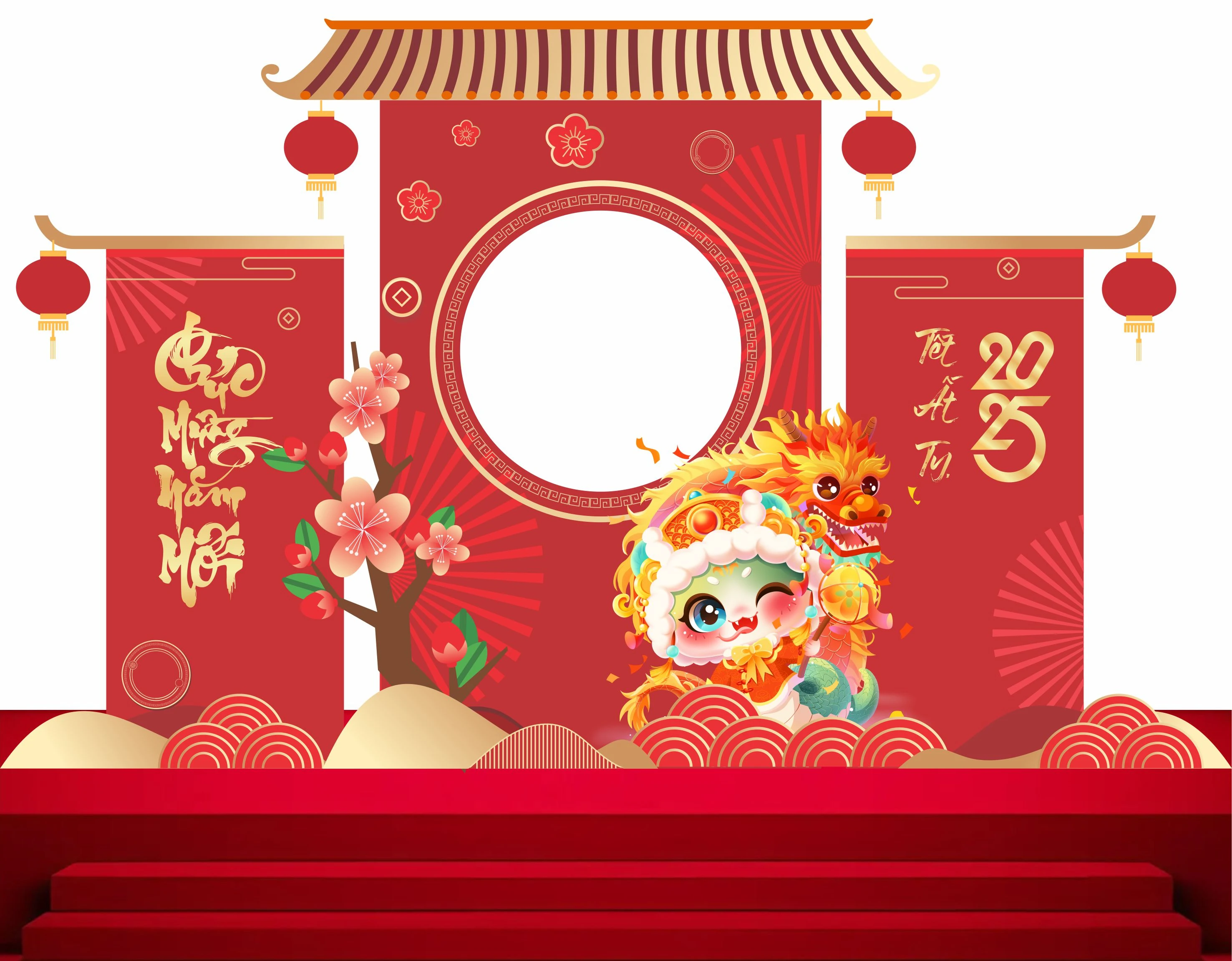 Cổng chào - Backgruond Decor Năm Mới #126