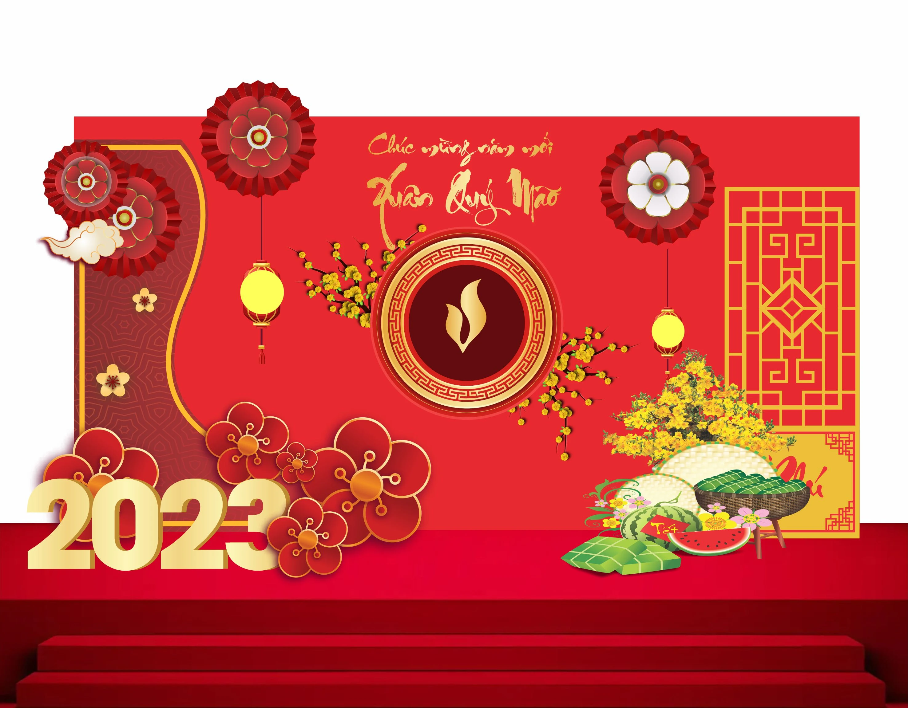 Cổng chào - Backgruond Decor Năm Mới #128