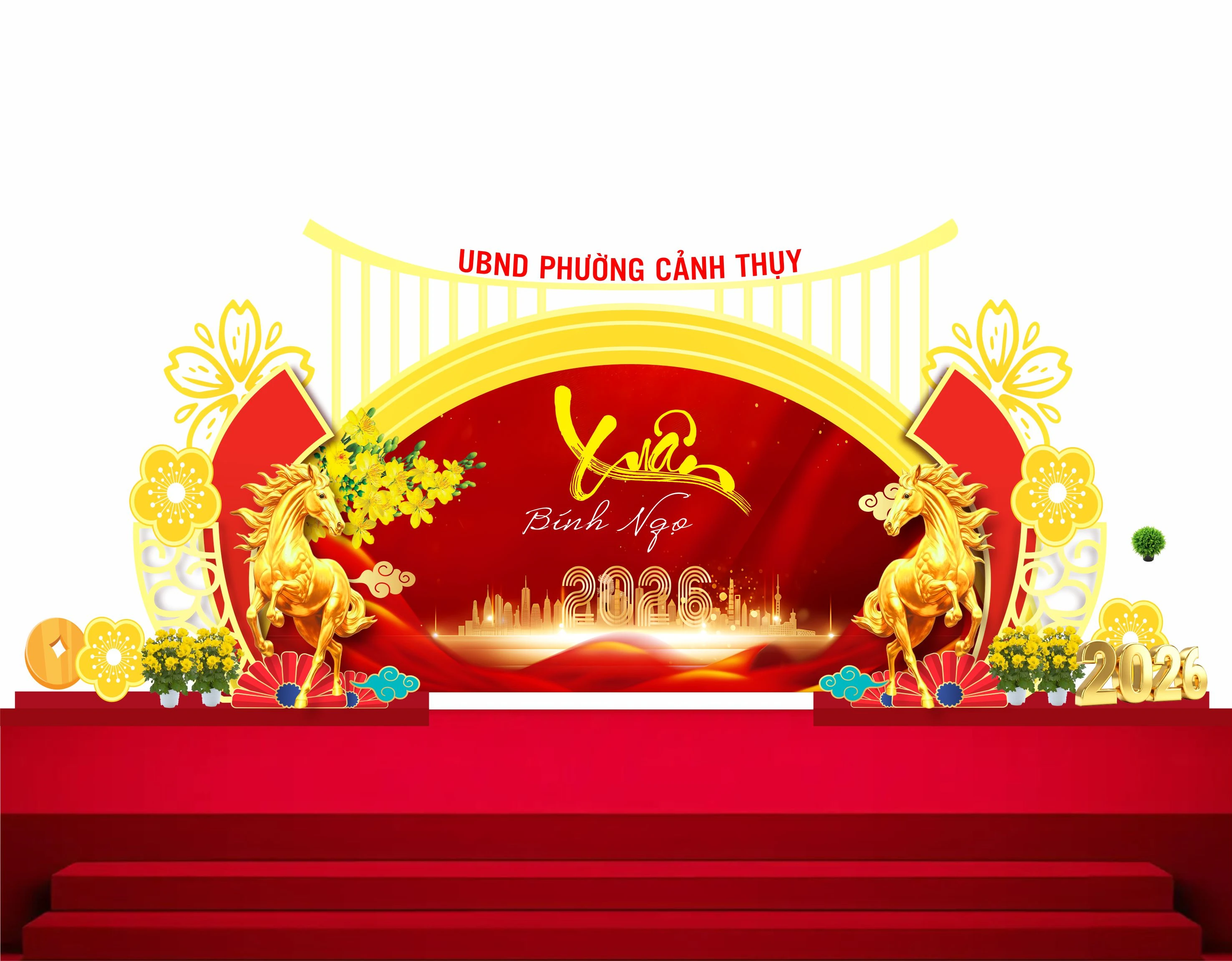 Cổng chào - Backgruond Decor Năm Mới #129