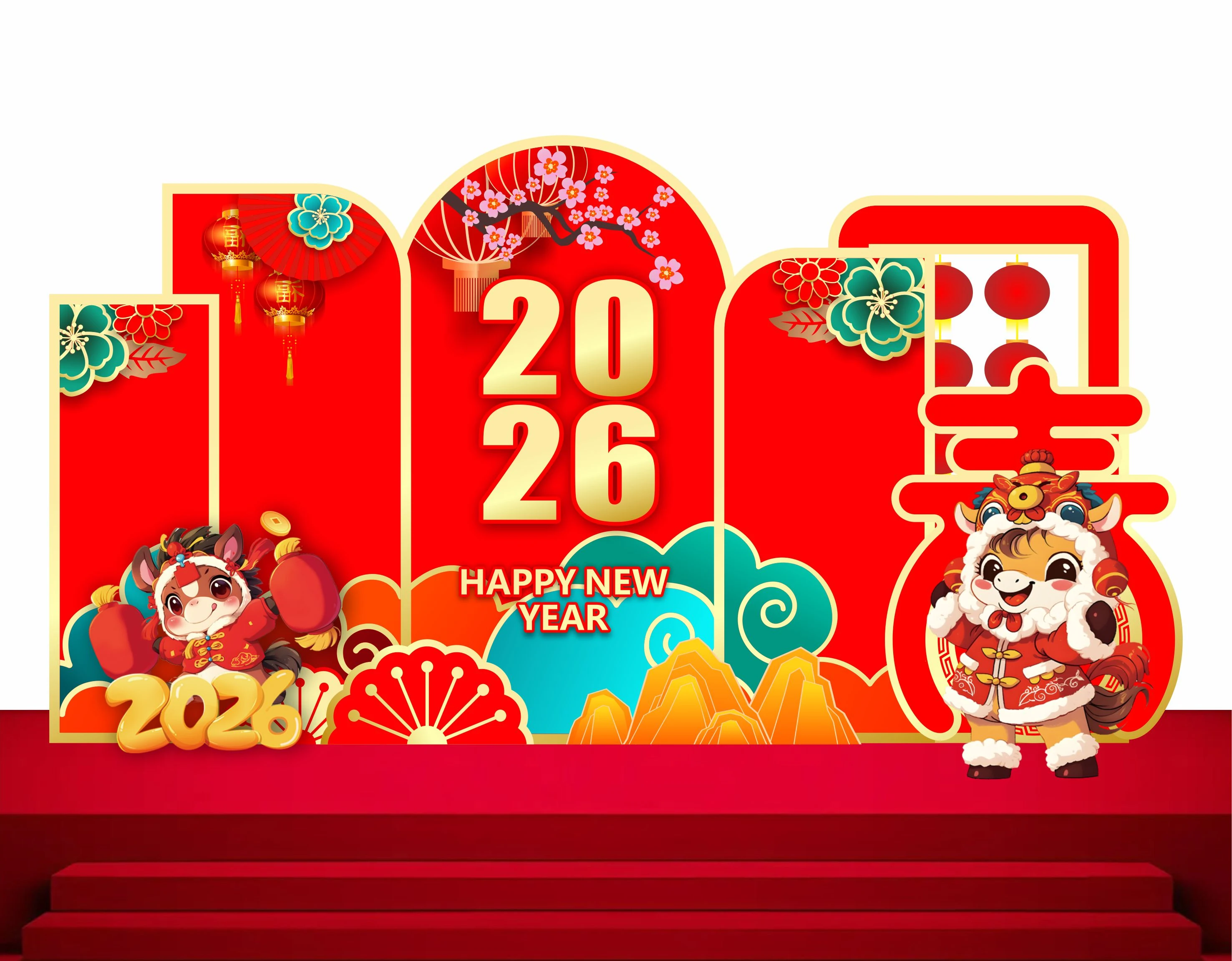 Cổng chào - Backgruond Decor Năm Mới #131