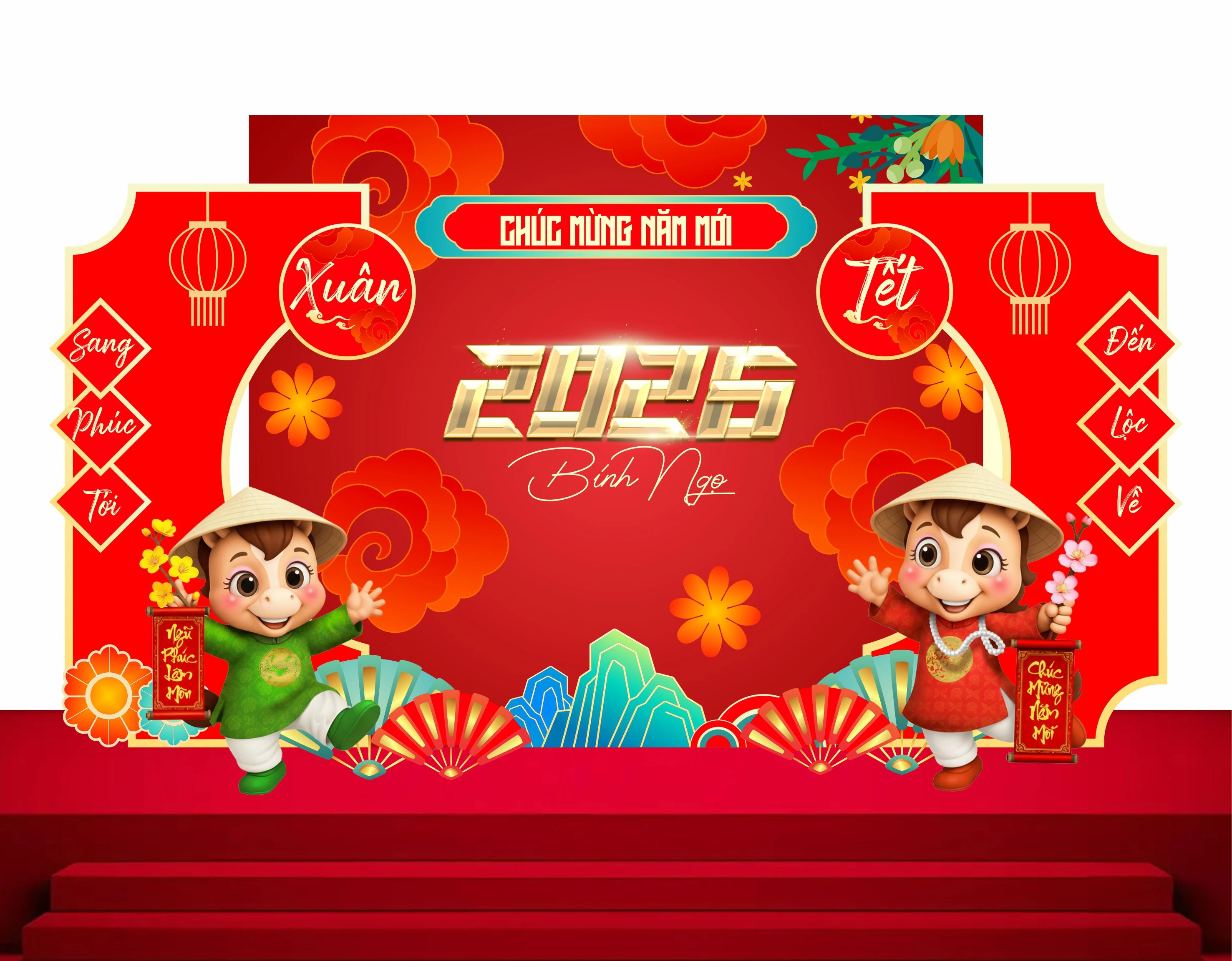 Cổng chào - Backgruond Decor Năm Mới #132