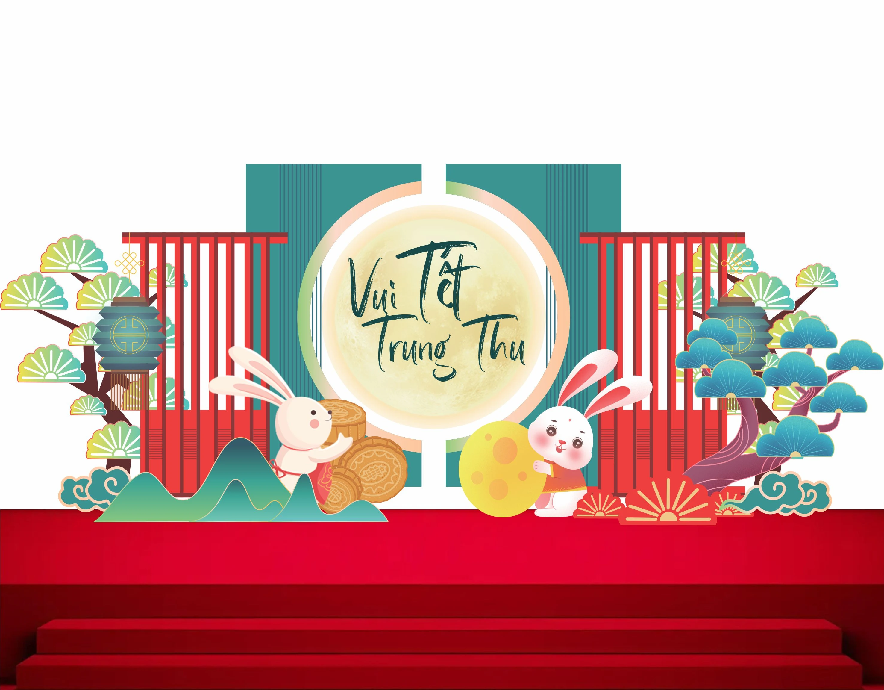 Cổng chào - Backgruond Decor Năm Mới #134