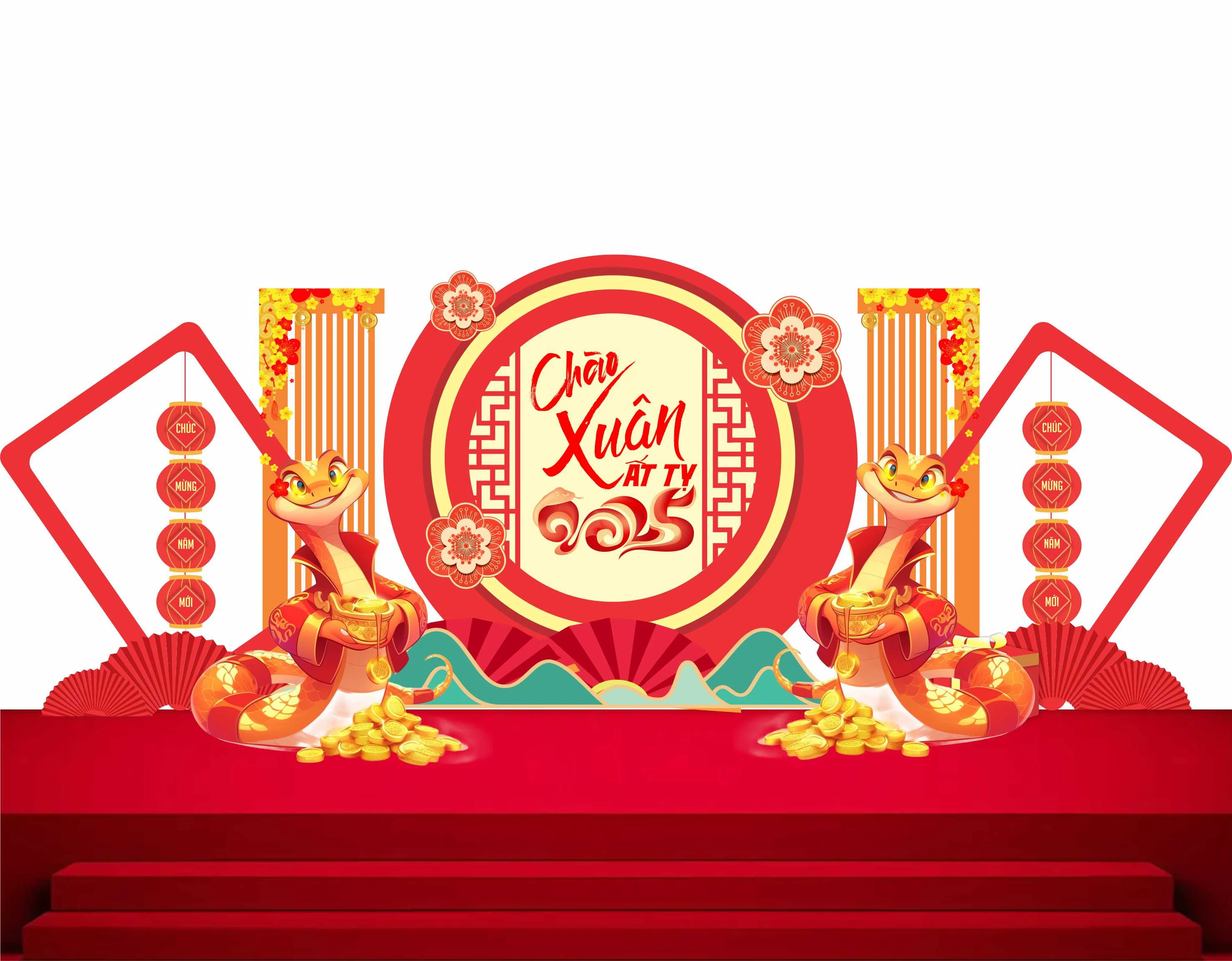 Cổng chào - Backgruond Decor Năm Mới #135